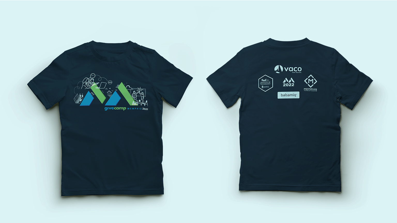 Illustrating collaboration in the
hybrid event, showcasing different participant
perspectives and the technology connecting them together