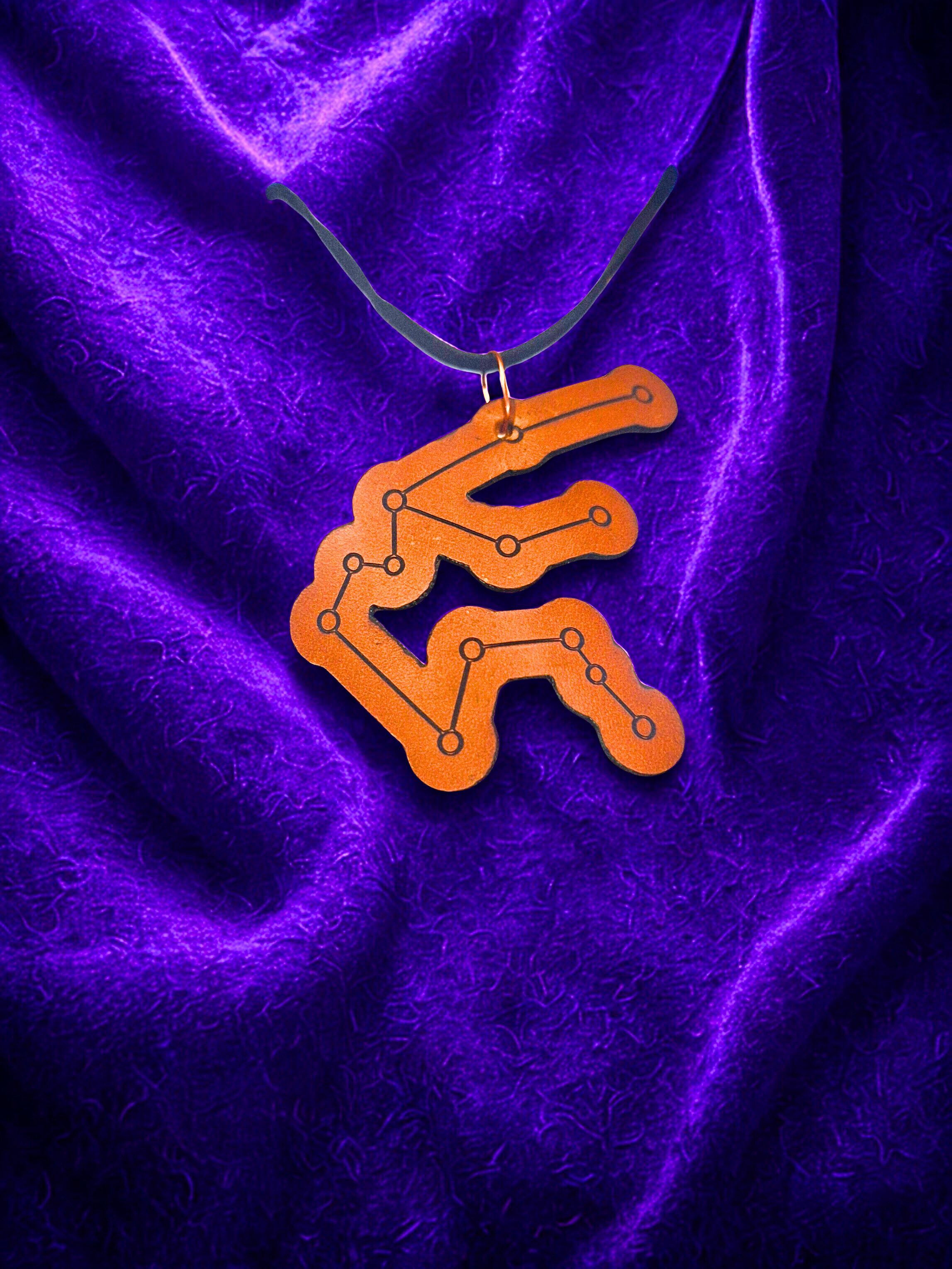 Aquarius Constellation Zodiac Pendant