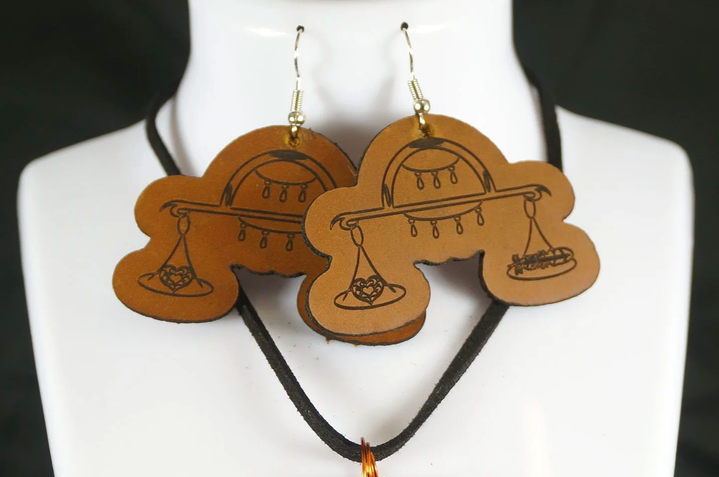 Libra Zodiac Earring Set