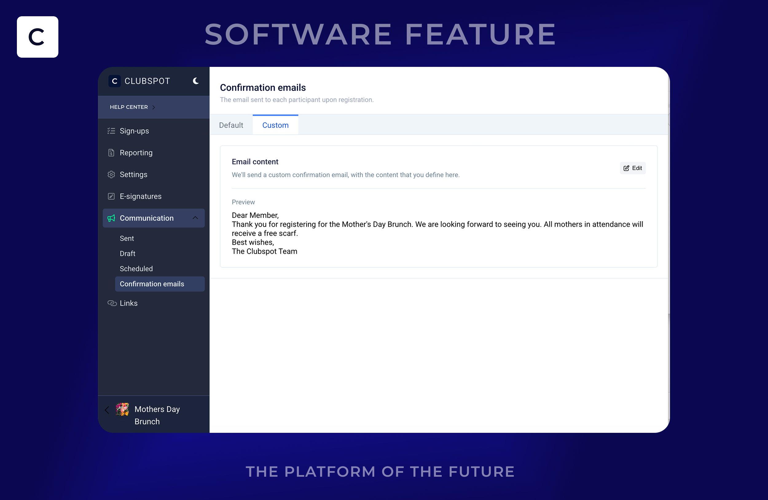 Automated Event Communication Tools for Private Clubs