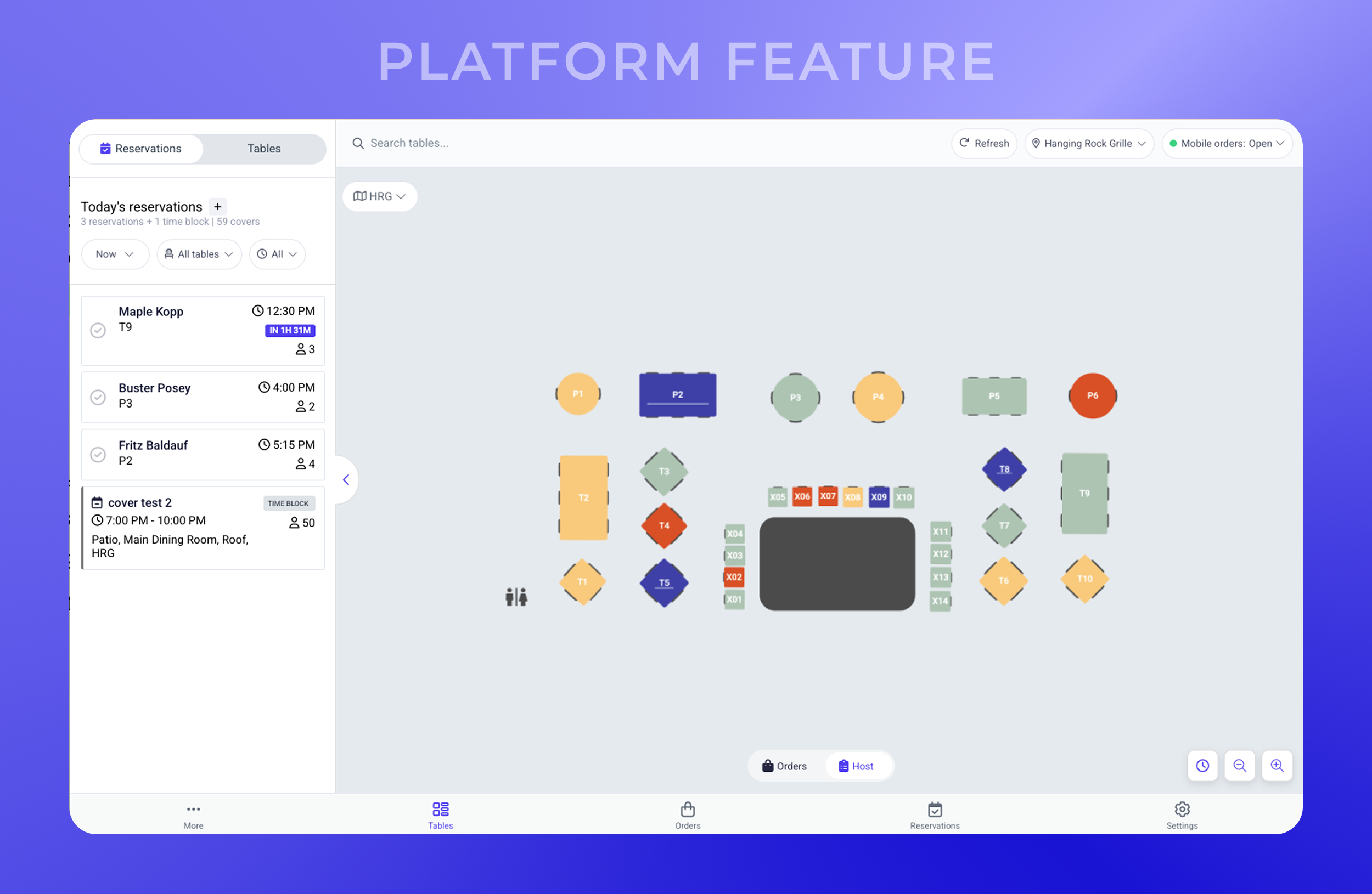 Real-Time Dining Reservation and Table Management Software for Private Clubs