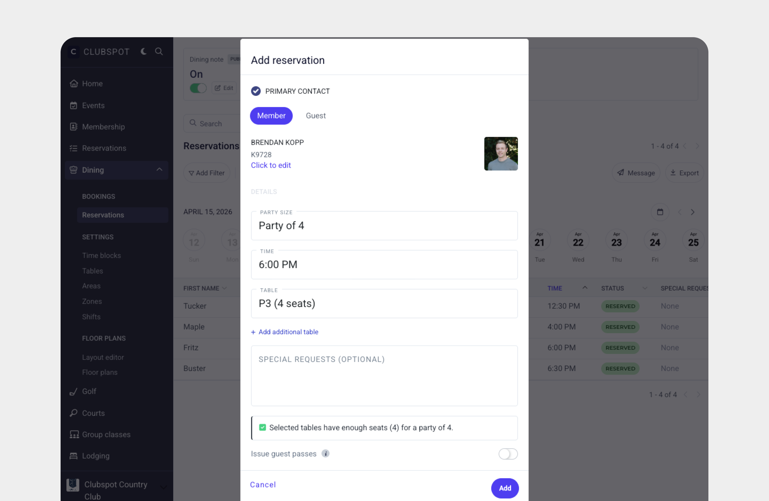 How Private Clubs Manage Dining Reservations