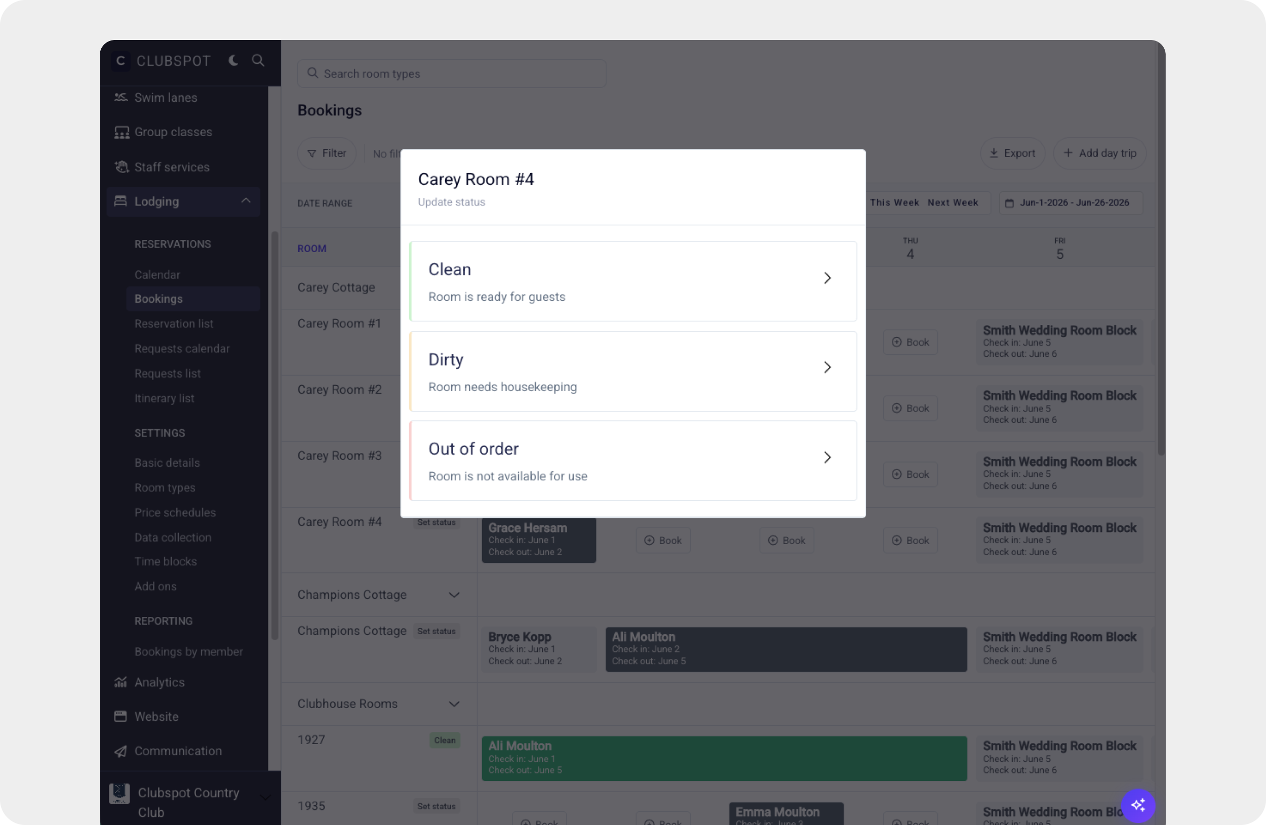 Clubspot Product Updates: June 15 – 26, 2026