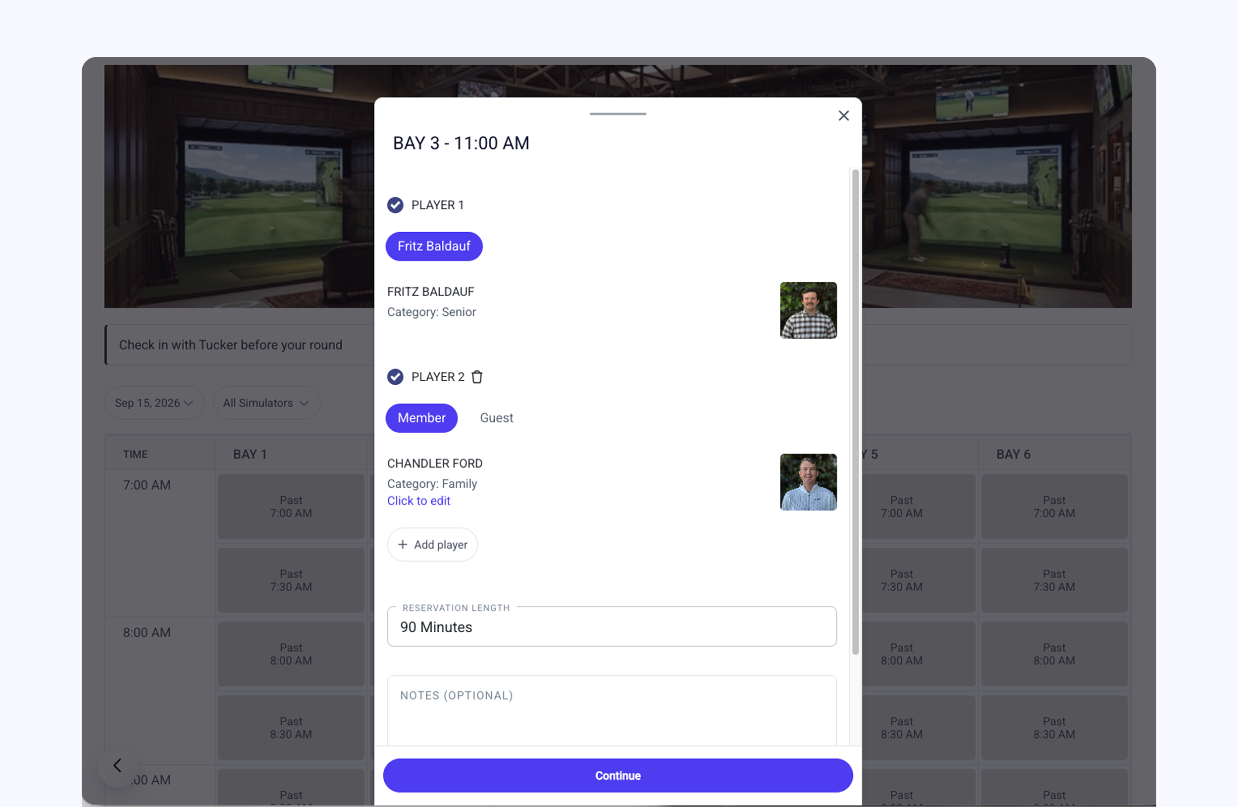 Golf Simulator Booking Software for Private Clubs