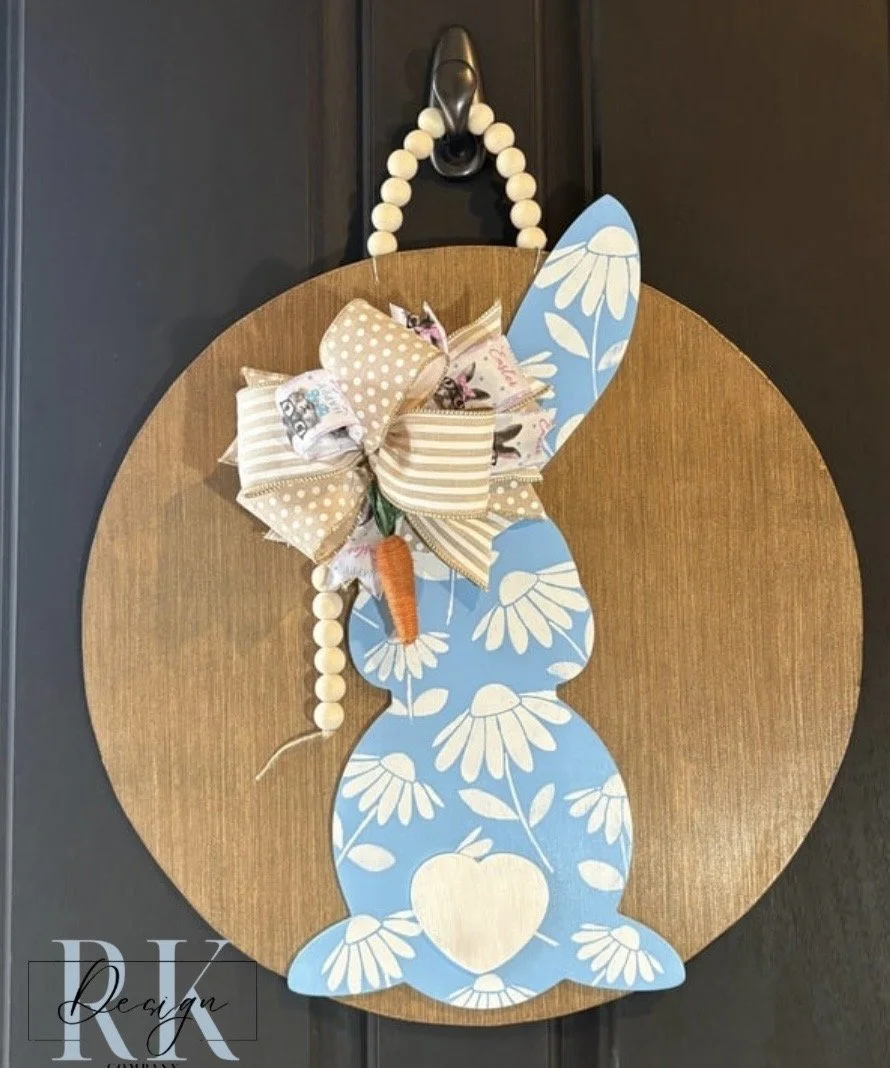 19.5 in. Blue Bunny Door Hanger