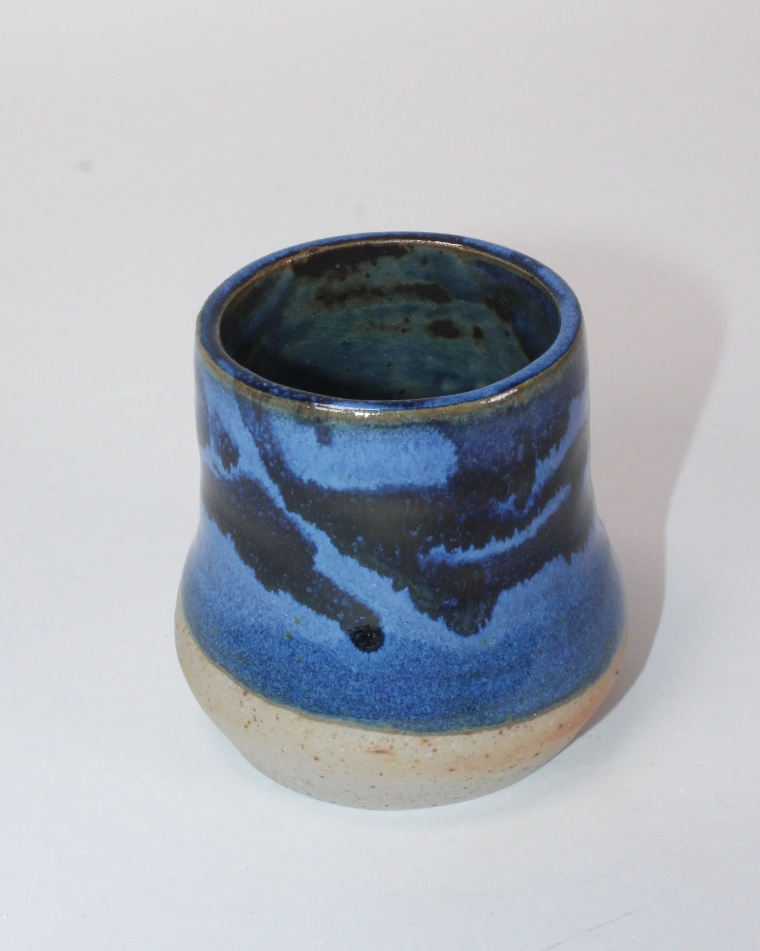 Runny Blue Shot Glass