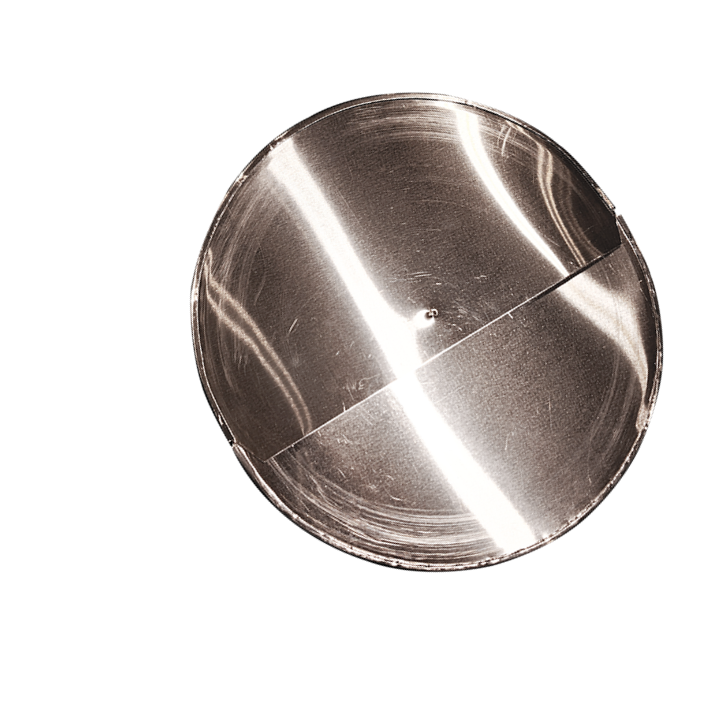 Aluminum circular end caps