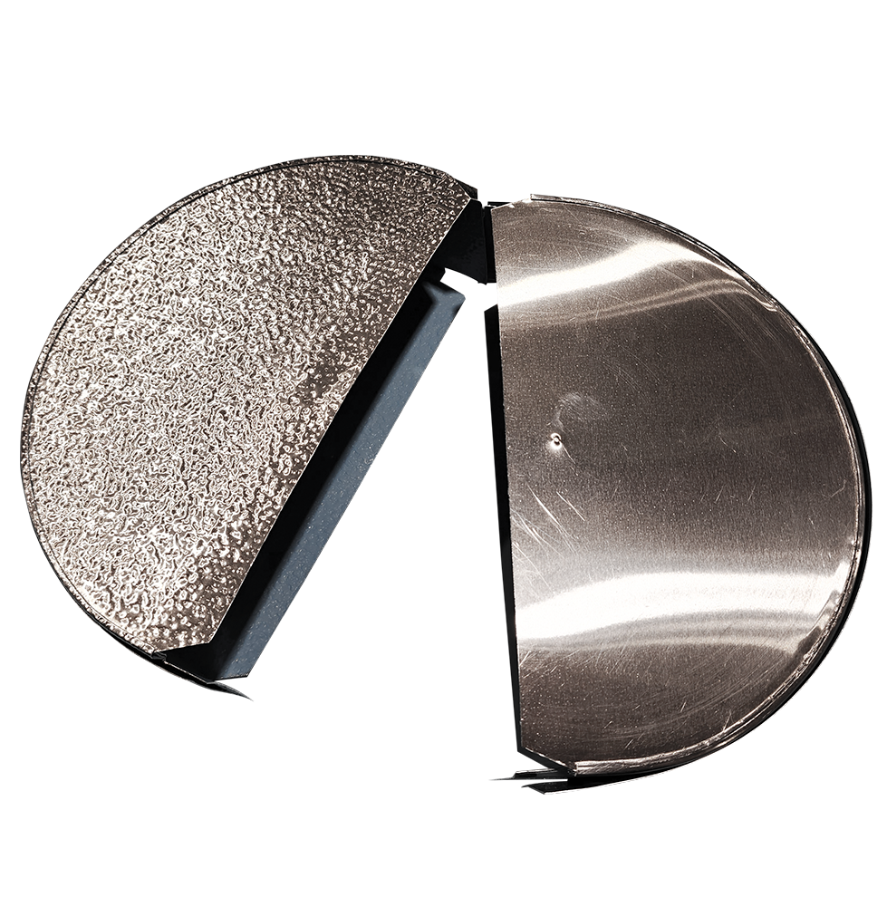 Split aluminum end caps