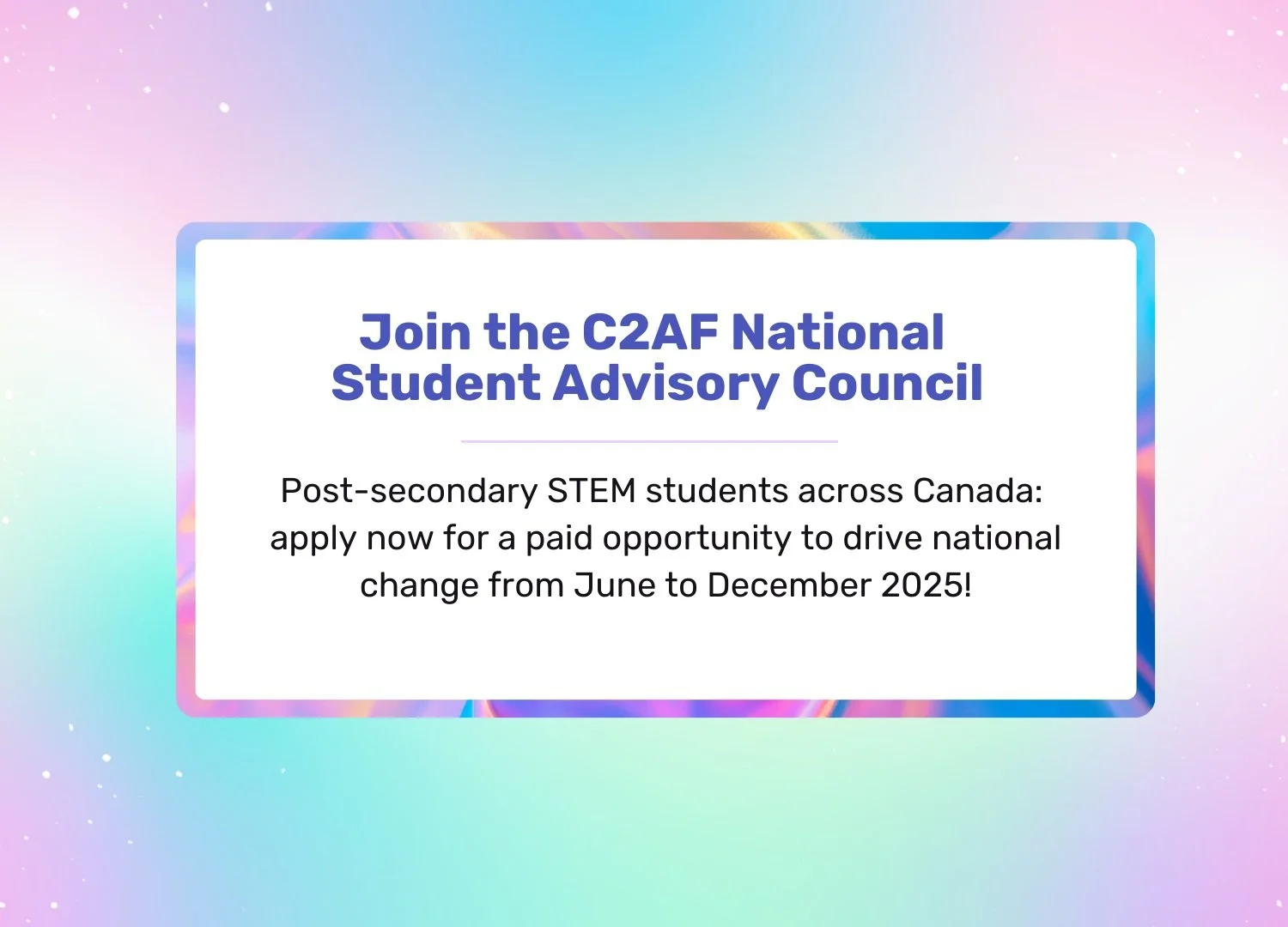Calling all STEM Students: Join the Courage to Act Foundation’s National Student Advisory Council