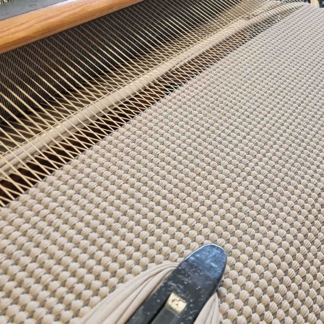 Making of paper yarn carpet