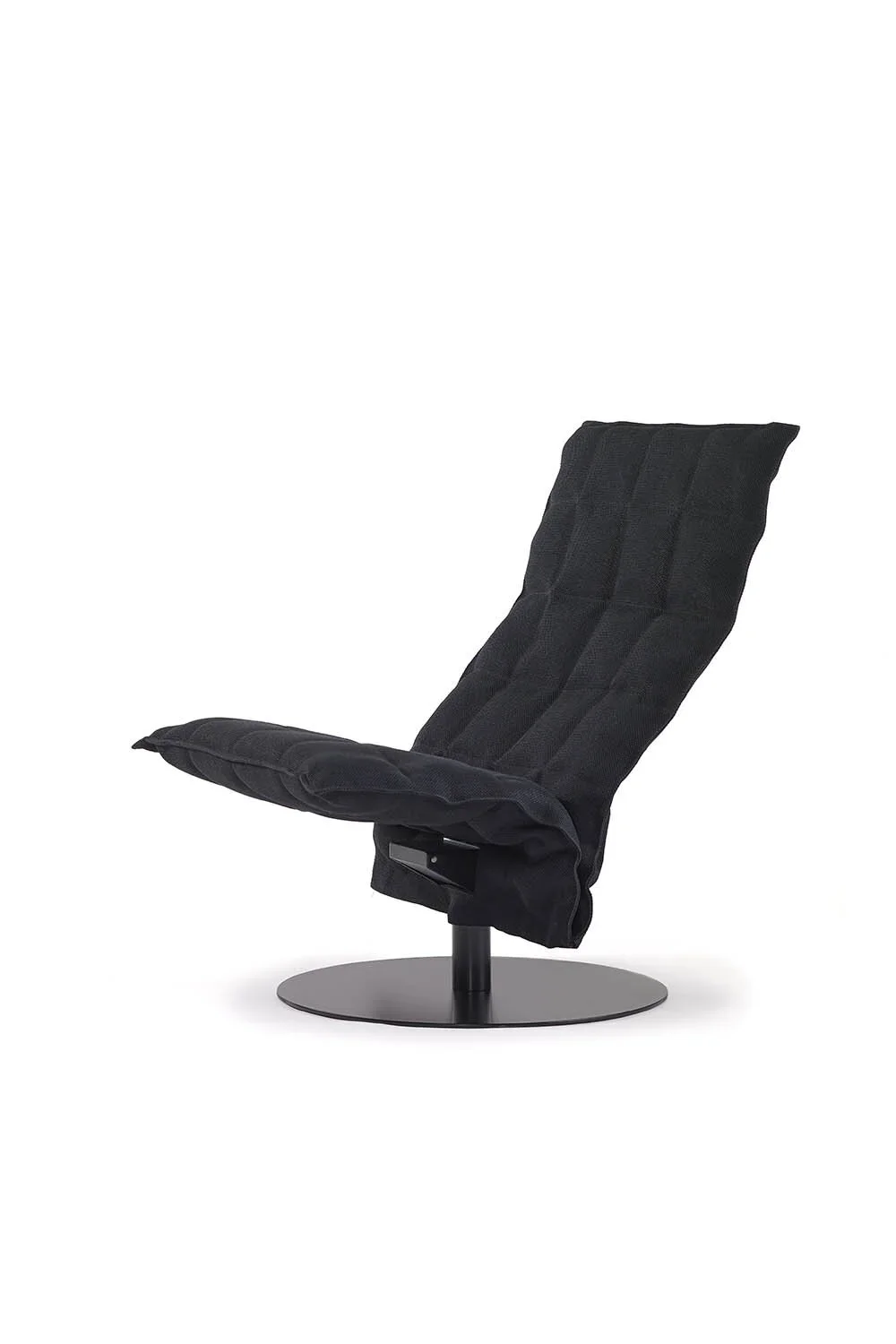 46007 Narrow Swivel k chair, matt-black plate, Sand black