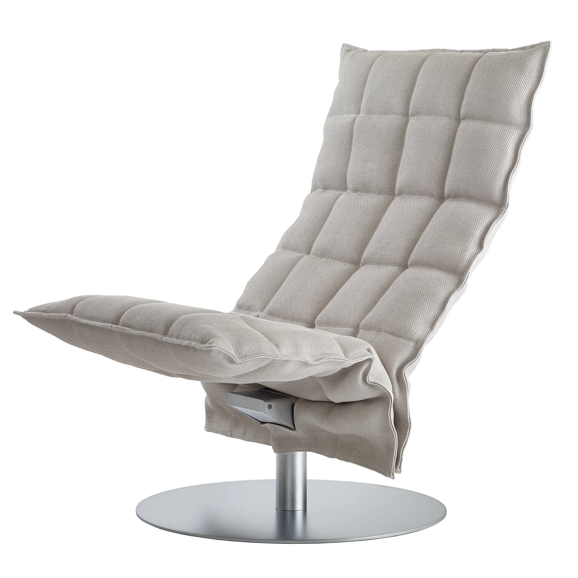 narrow swivel k chair with plate base