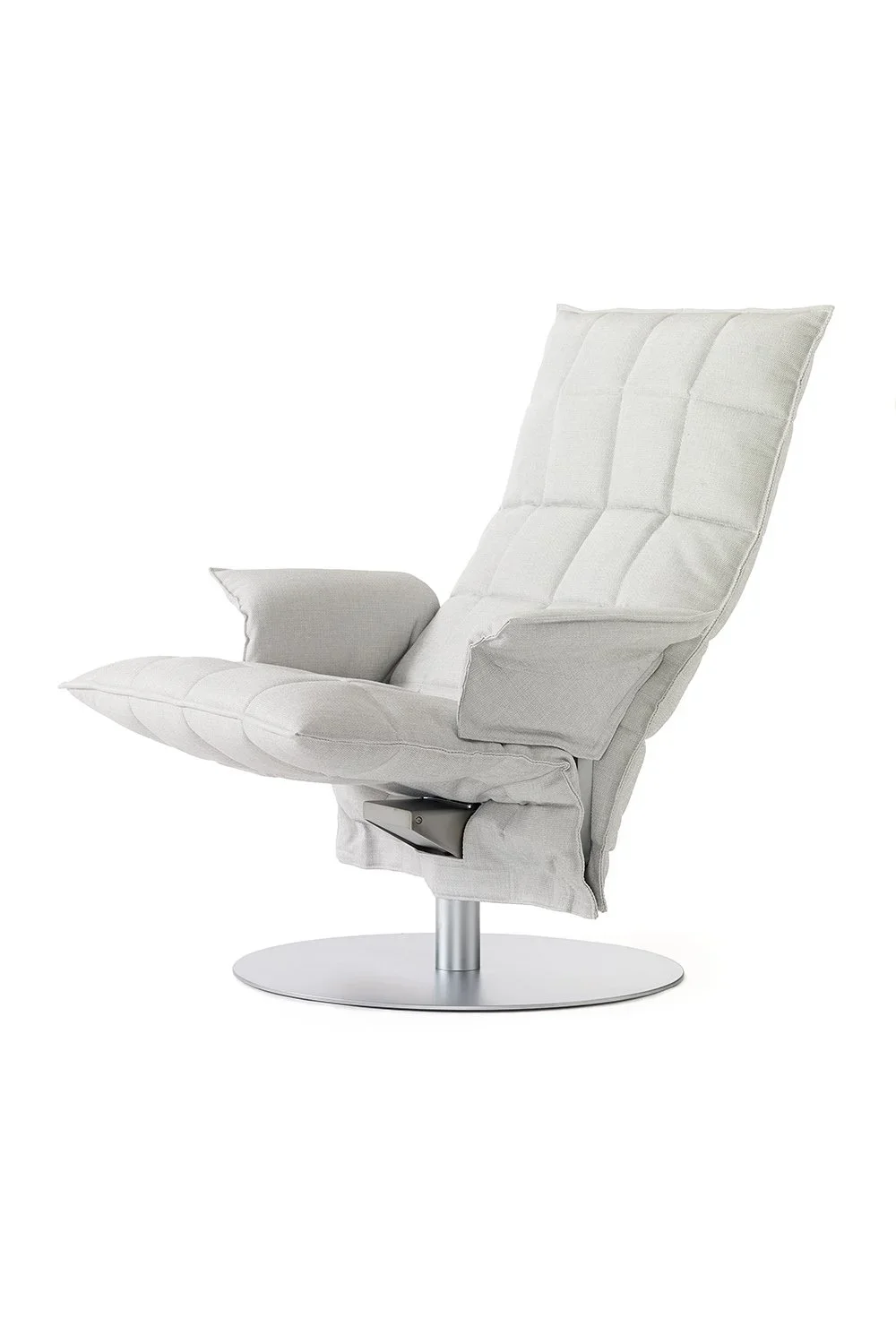 46009 Swivel k Chair with Armrests, Das50 stone