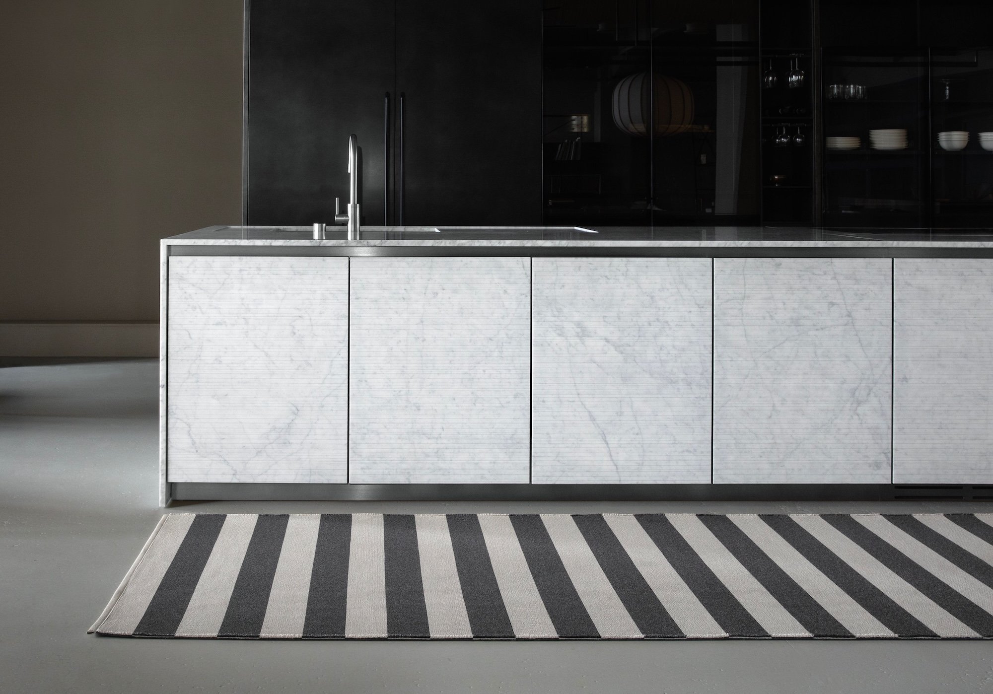 Big Stripe 15420205 melange grey-light sand