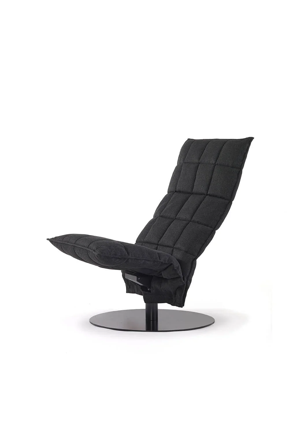 46007 Narrow Swivel k chair, matt-black plate, Das black