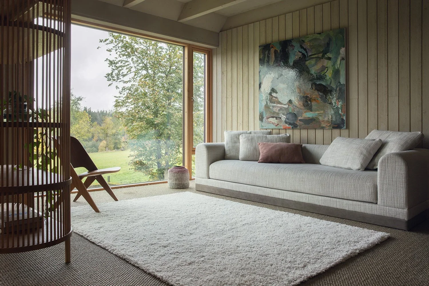 Sammal wool carpet in a livingroom