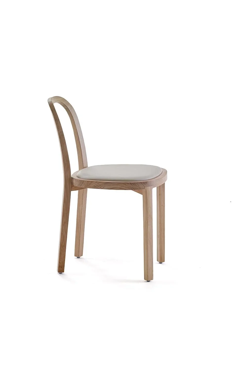 4410 Siro chair seat upholstered with leather, oak