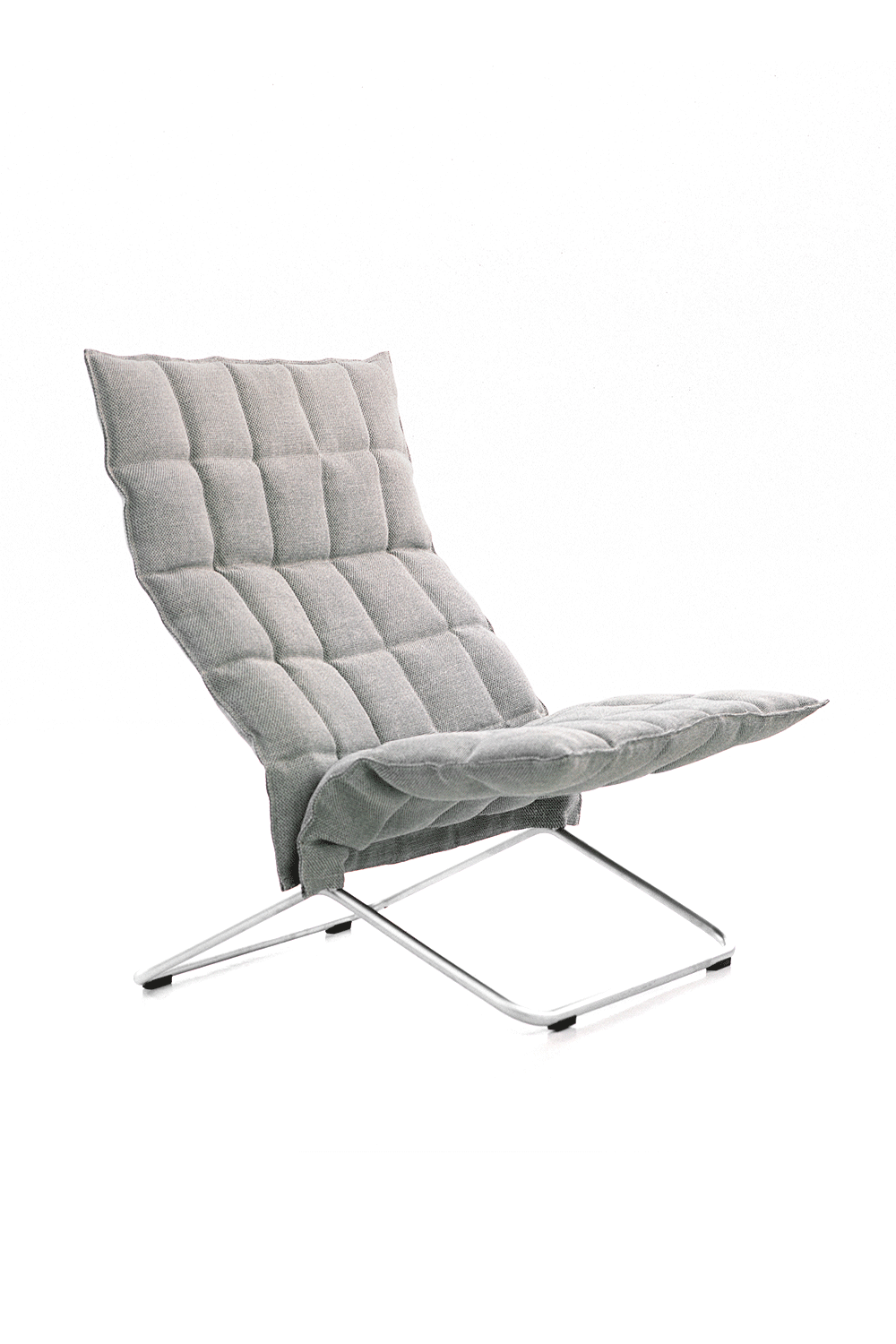 46001 Wide k Chair, matt-chromed frame, Sand stone-black