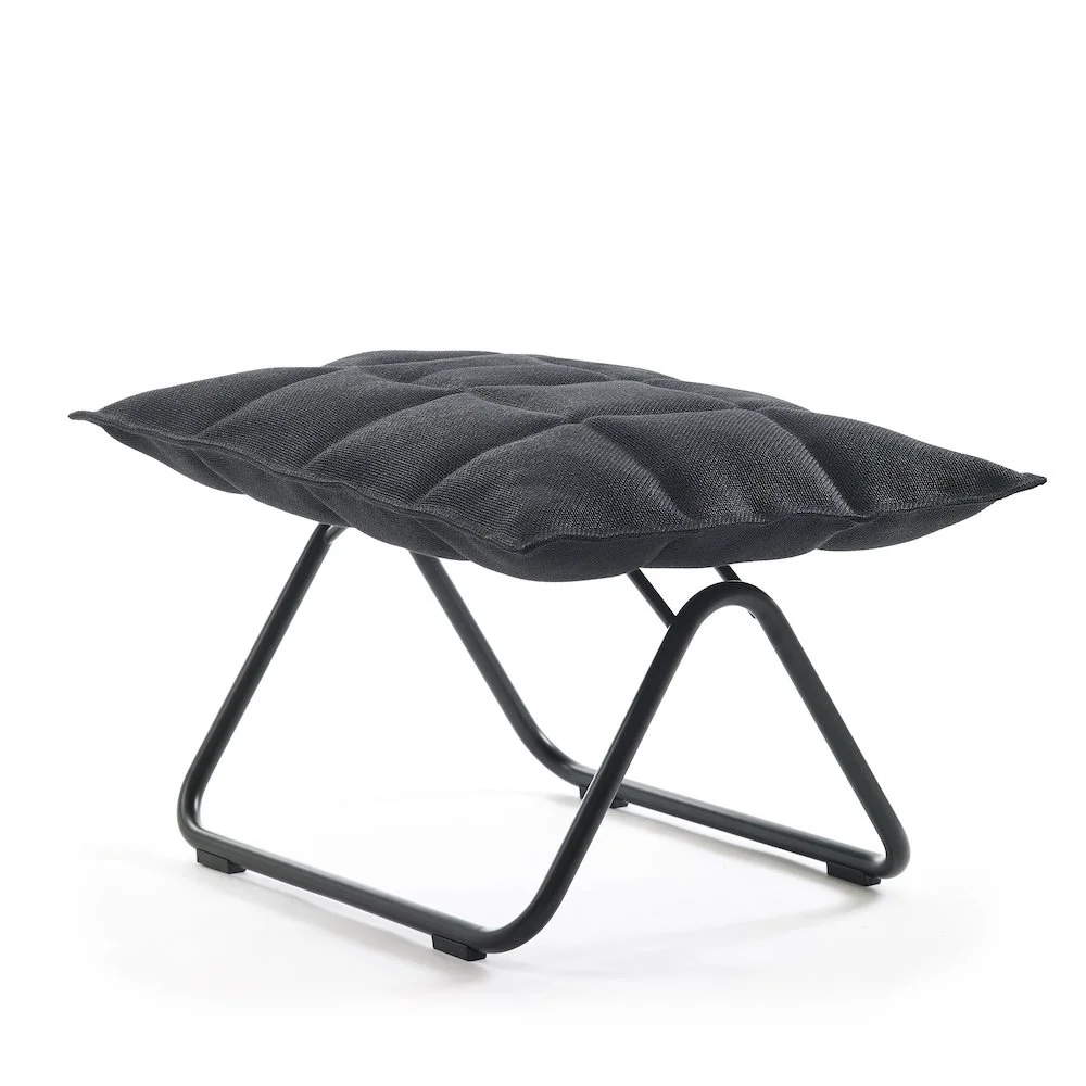 46013 Narrow k ottoman black tubular, upholstery Sand black