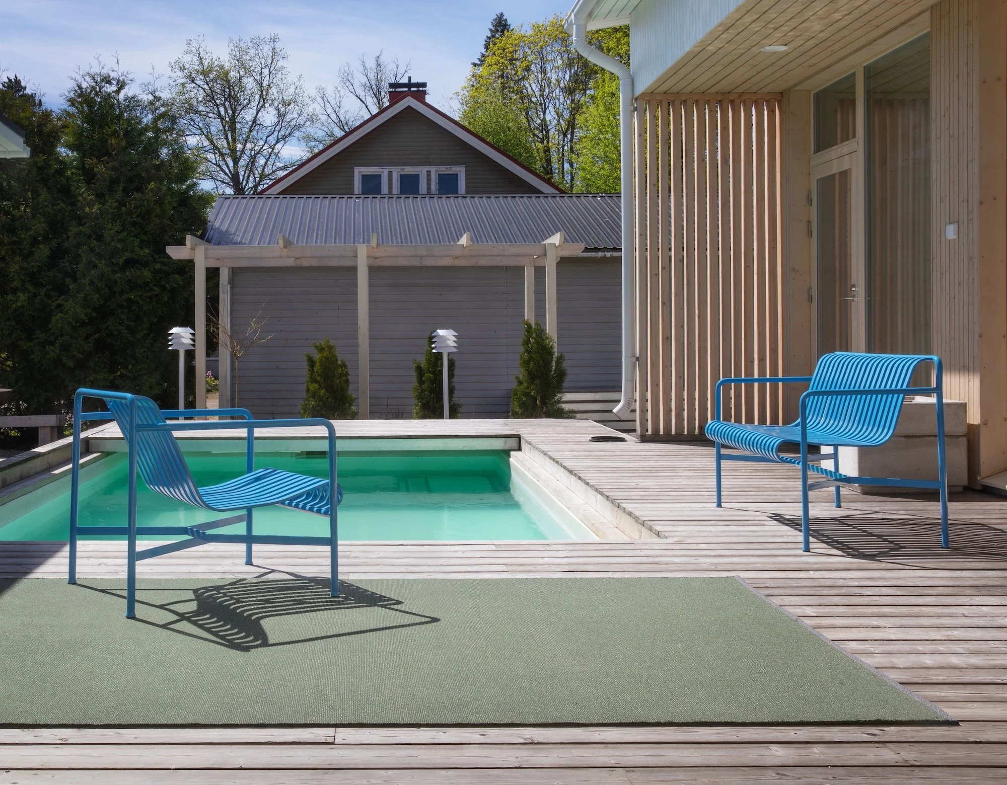 Ground IN/OUT 15320802 grass green-melange grey