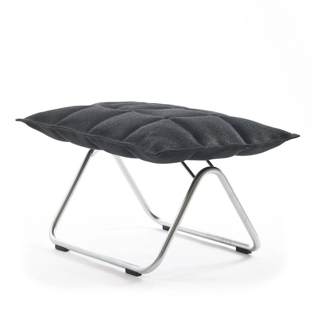 46013 Narrow k ottoman tubular, upholstery Sand black