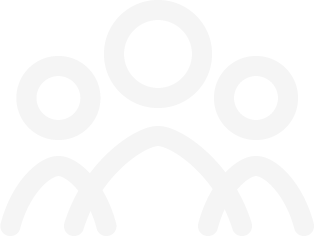 A simple, stylized white paw print icon with four oval-shaped toes and a larger pad on a black background.