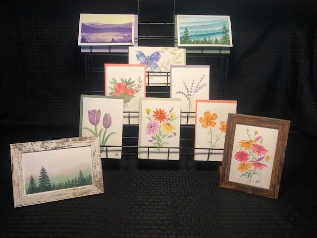 Hand Painted Cards