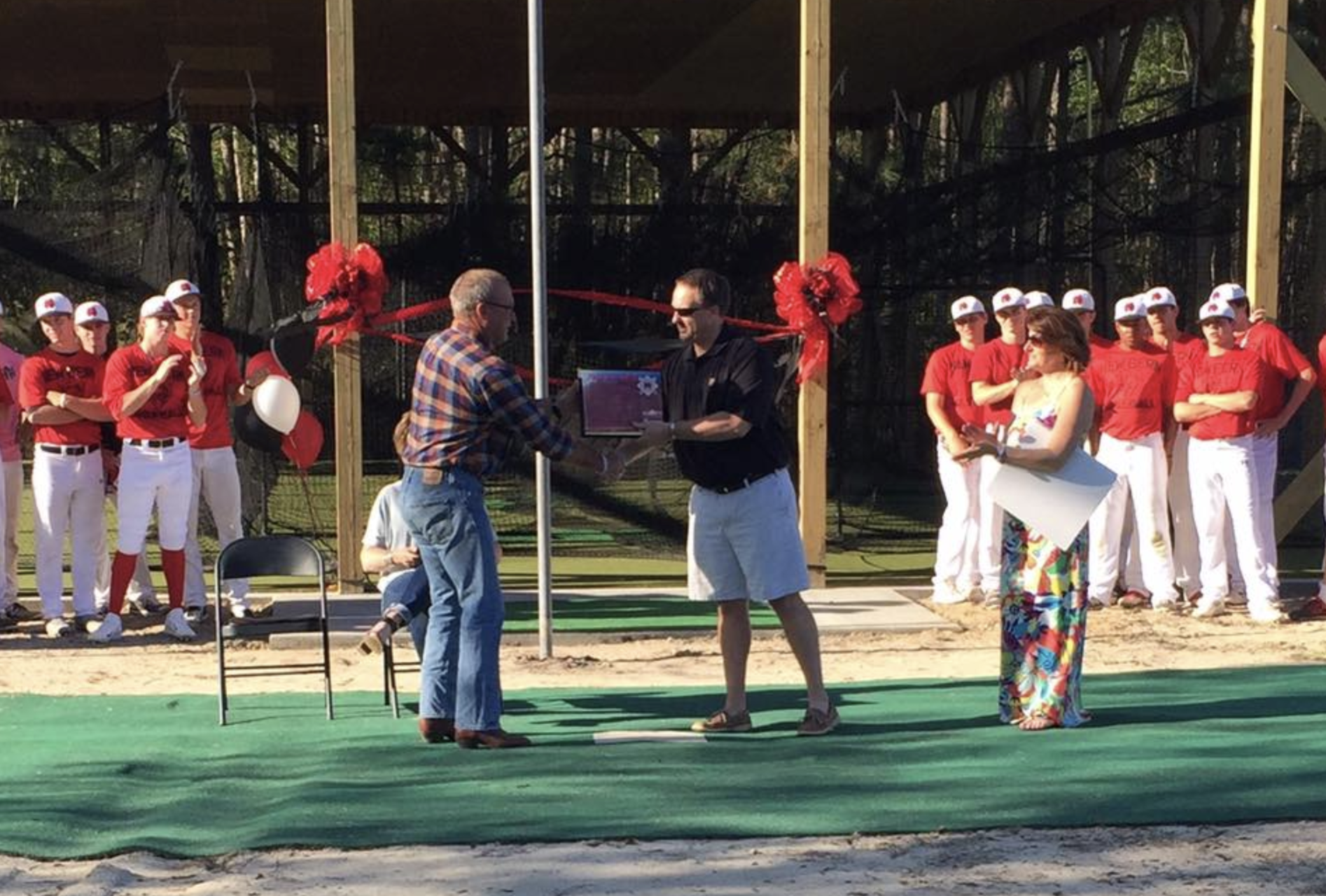 Baseball &amp; Softball Hitting Center Donated to New Bern High School