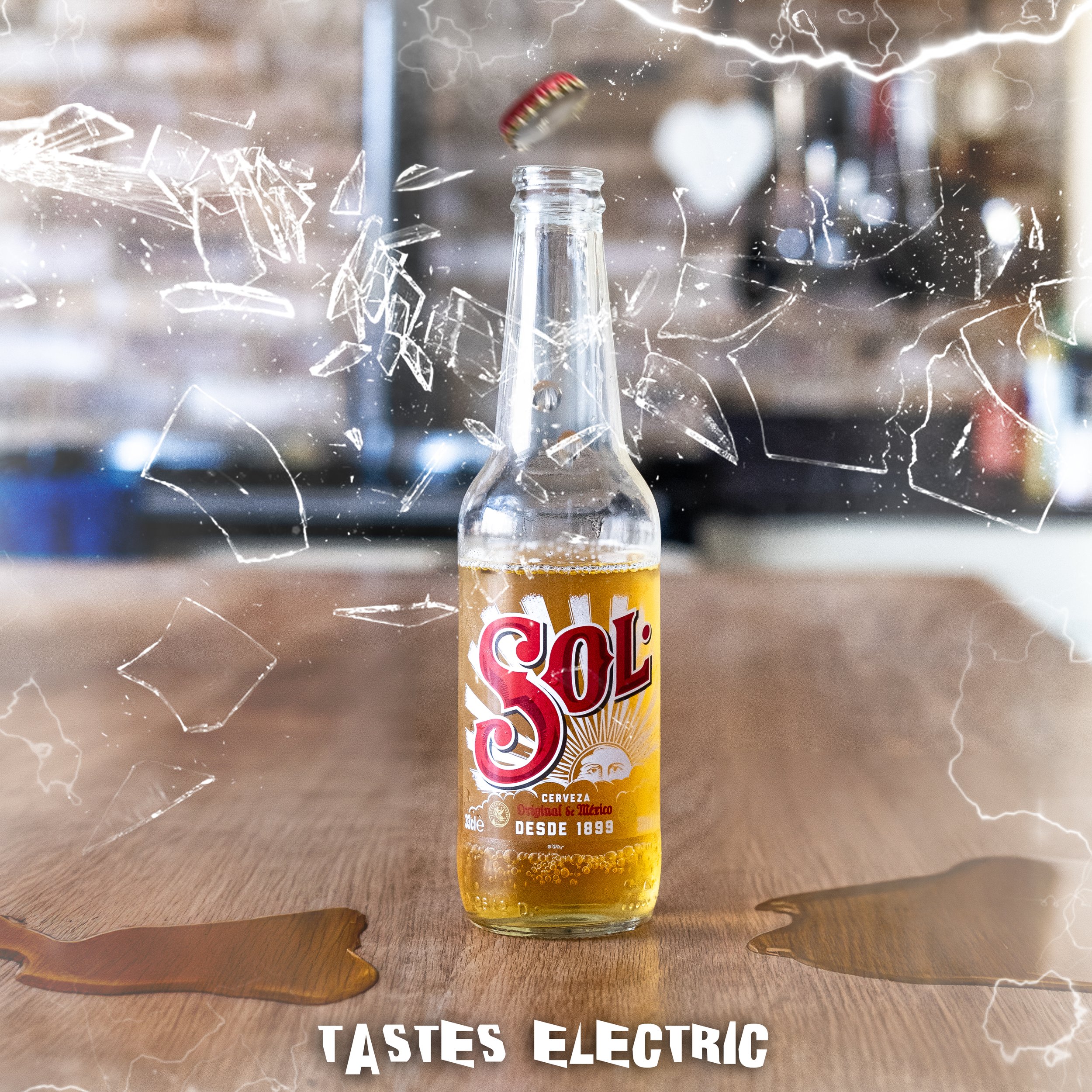 SOL BEER - TASTES ELECTRIC