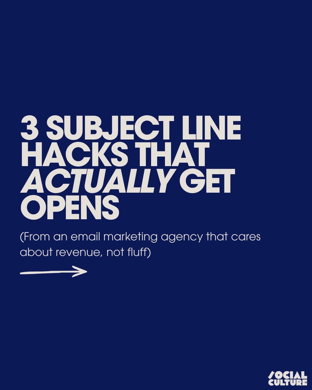 It&rsquo;s the little things that matter&hellip; and the loooong subject lines don&rsquo;t.

Most brands don&rsquo;t have an email problem, they have a *boring subject line* problem 🤭

Save this for later, steal the ideas and test them this week. An