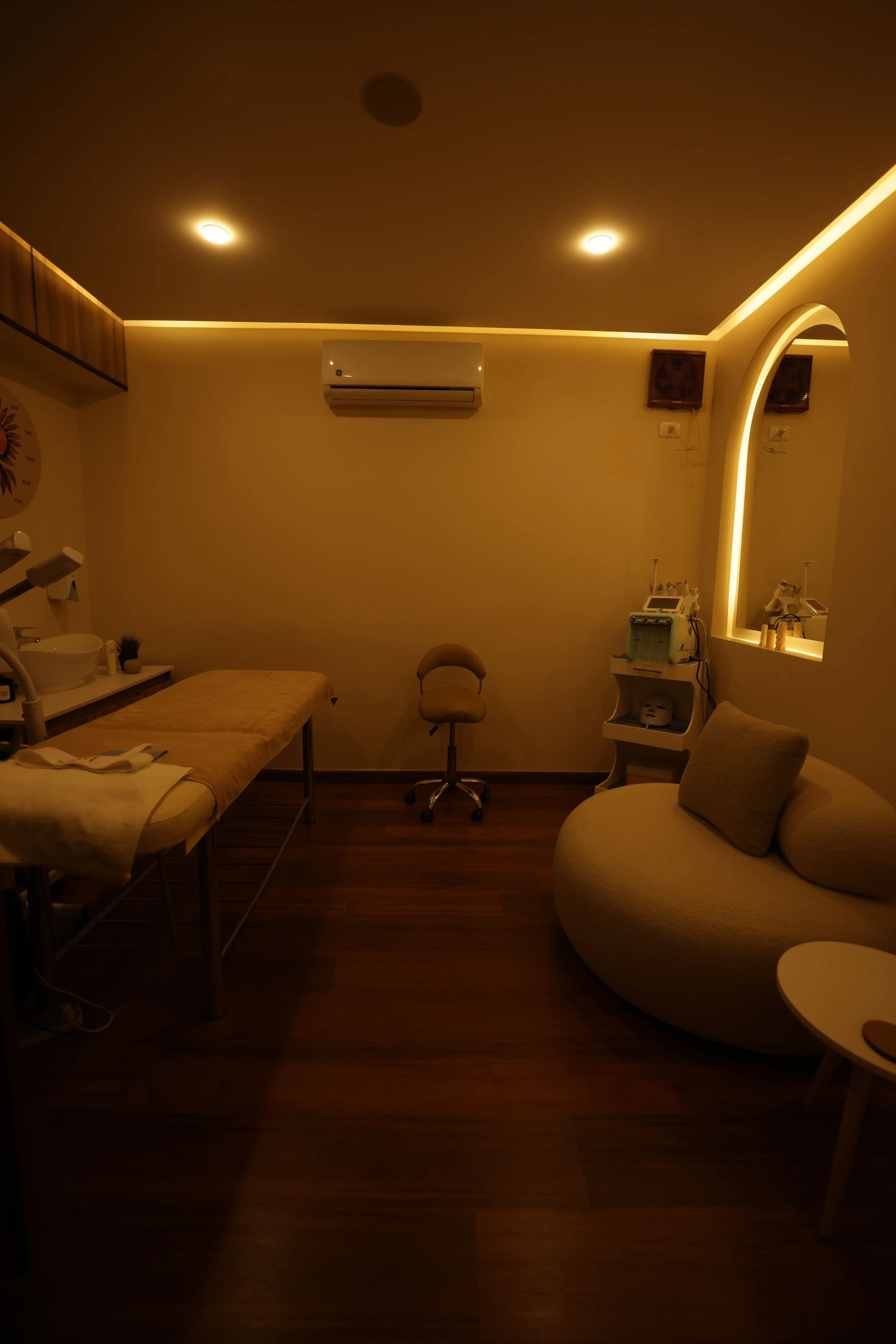 Luxury facial treatment room for glowing skin Bliss Spa Cairo