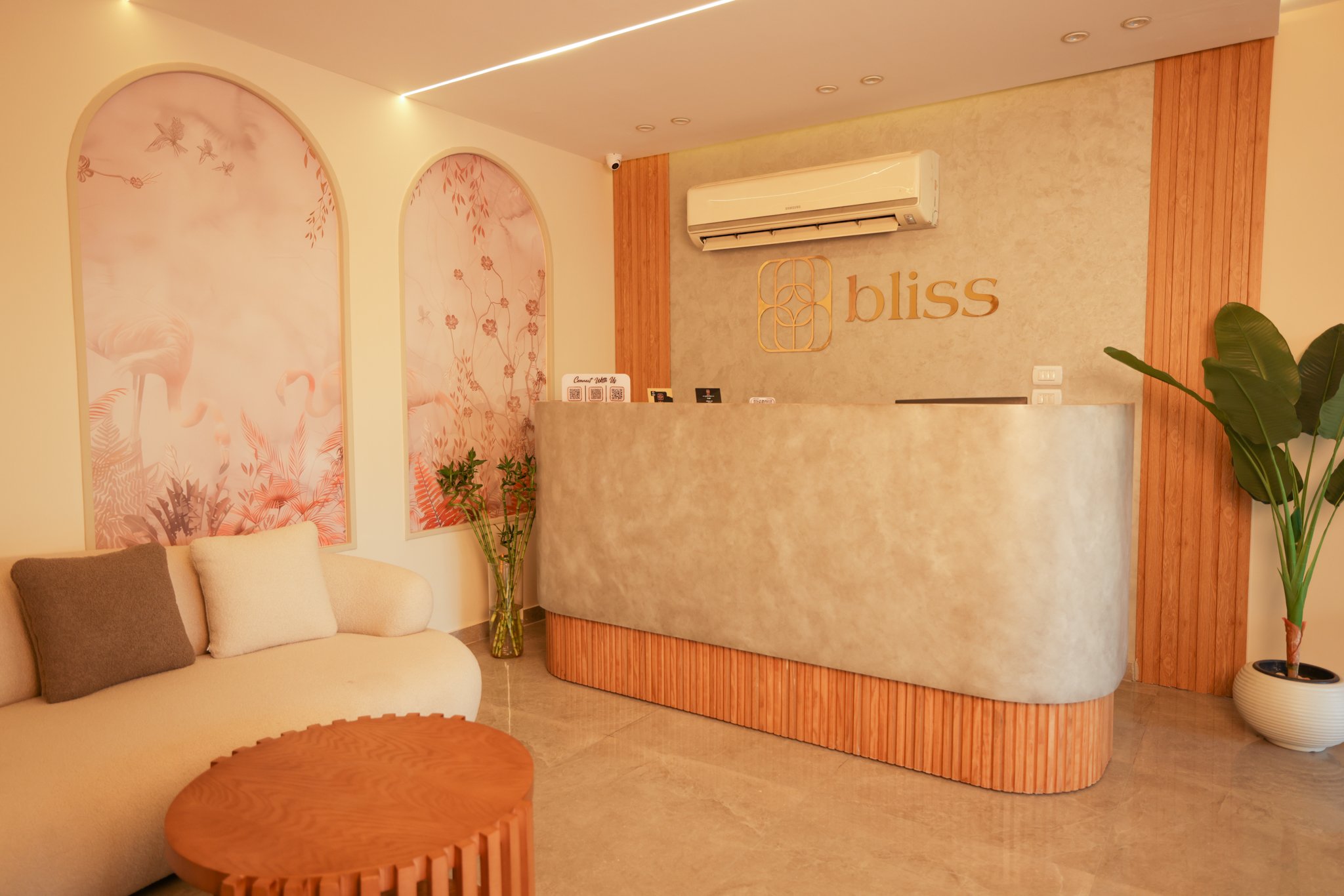 luxurious lobby Entrance of Bliss Spa