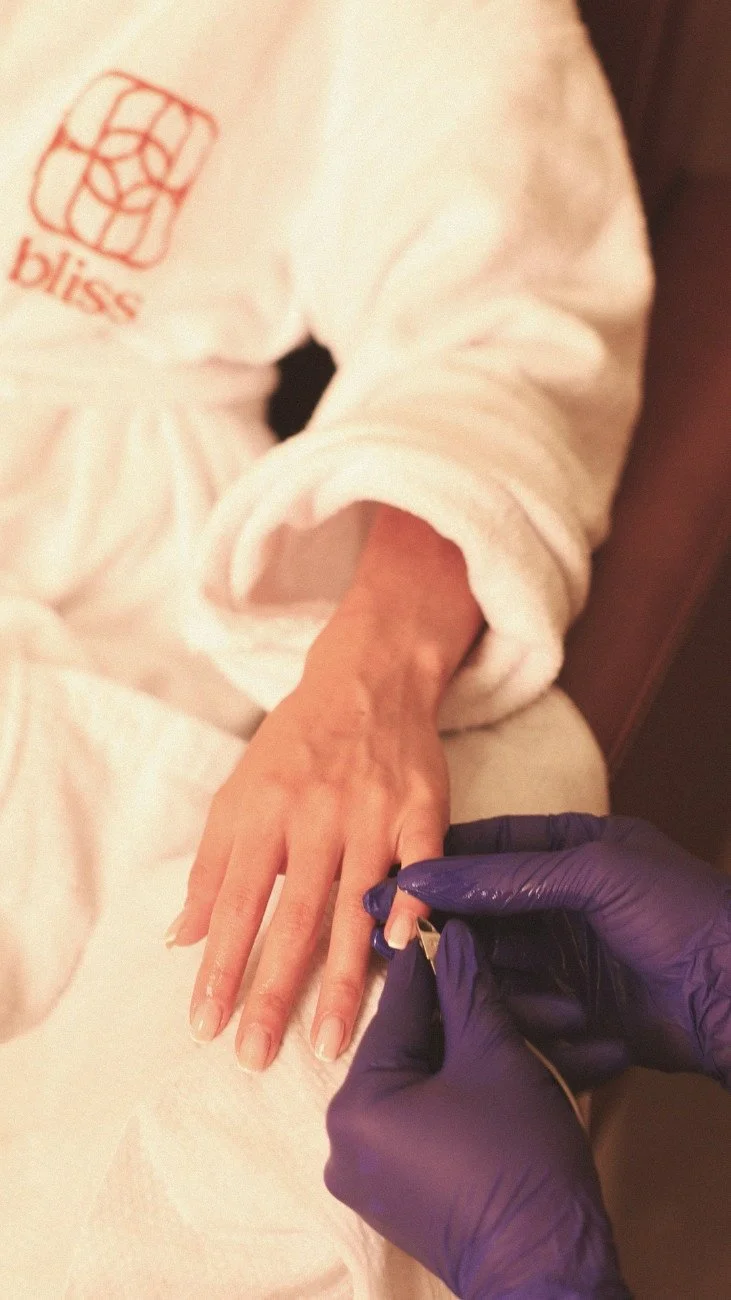 Elegant nail art design at luxury beauty spa Cairo