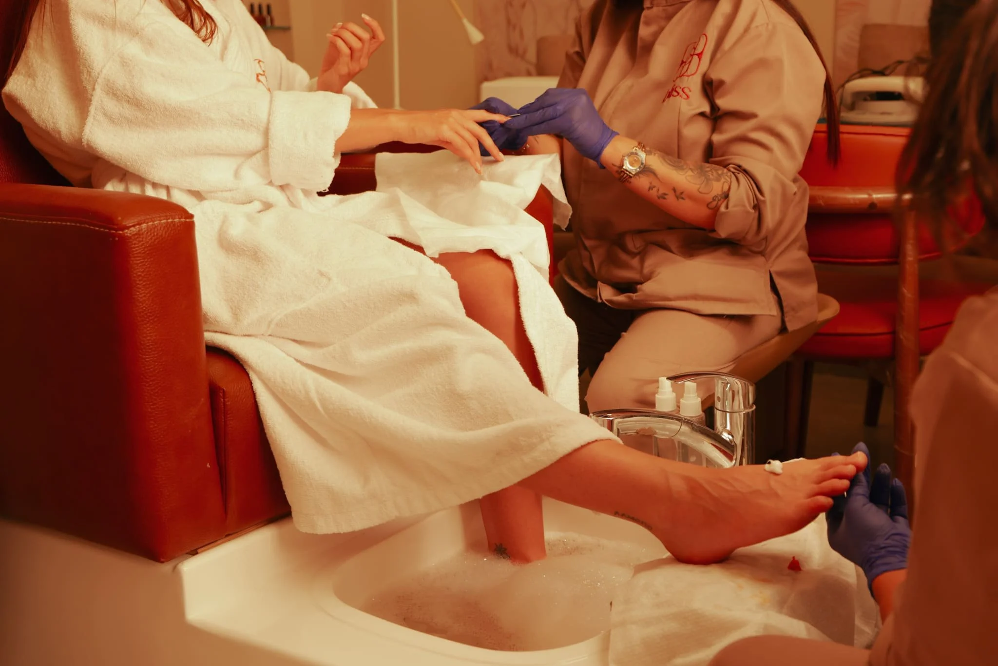 Luxury manicure pedicure and gel polish treatment Bliss Spa