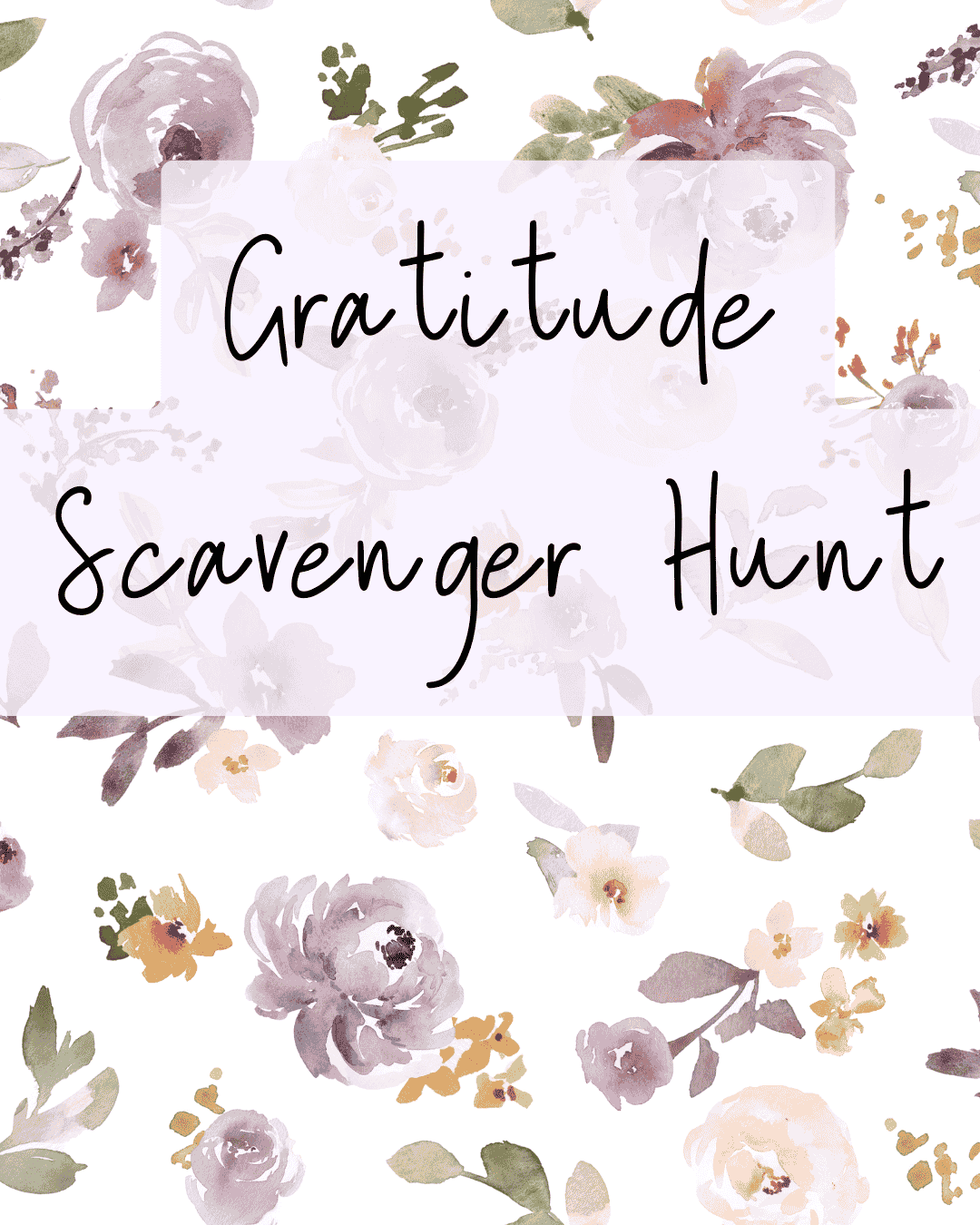 Gratitude Scavenger Hunt