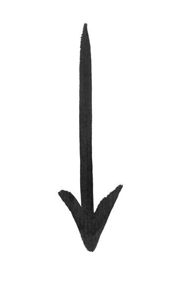 Black arrow pointing downward.