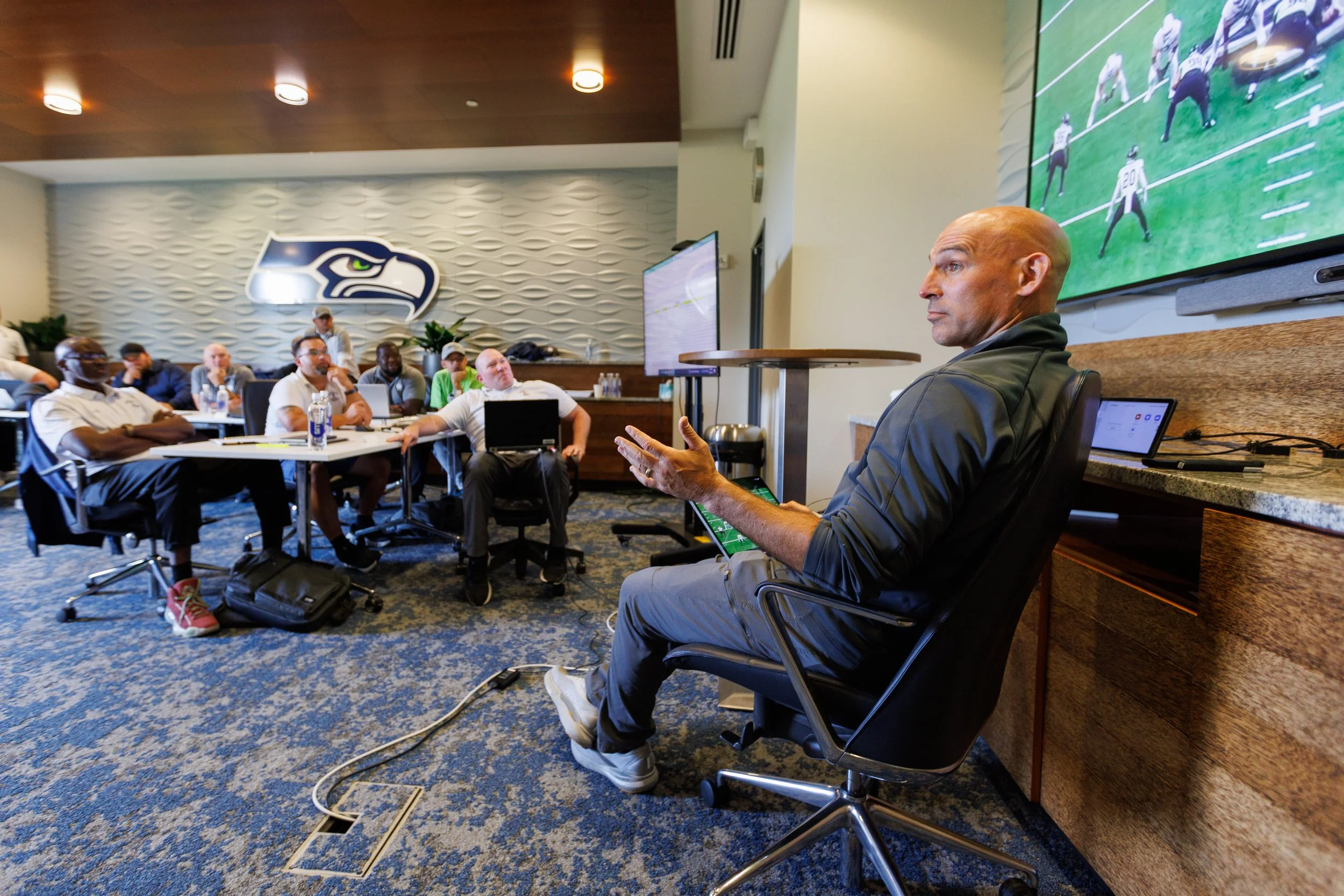 Harrison Bernstein workshop at Seattle Seahwaks