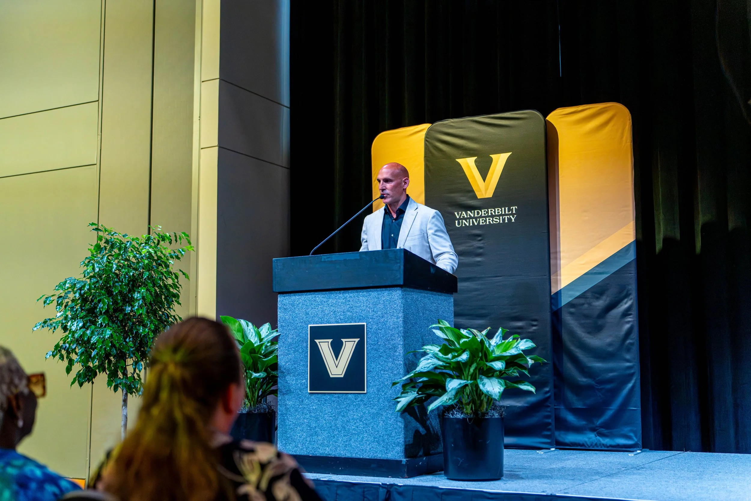 Harrison Bernstein speaking at Vanderbilt University