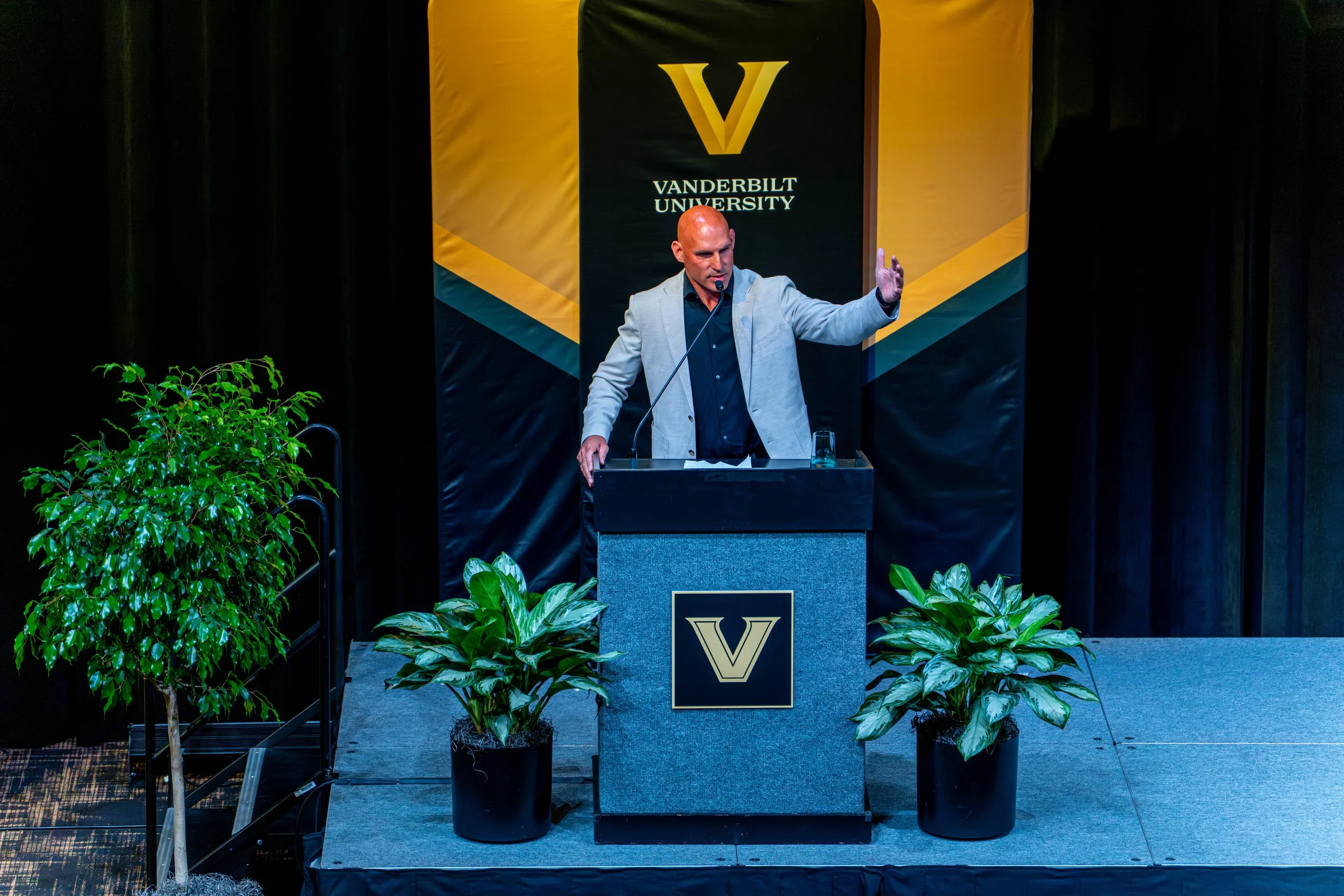 Harrison Bernstein speaking at Vanderbilt University