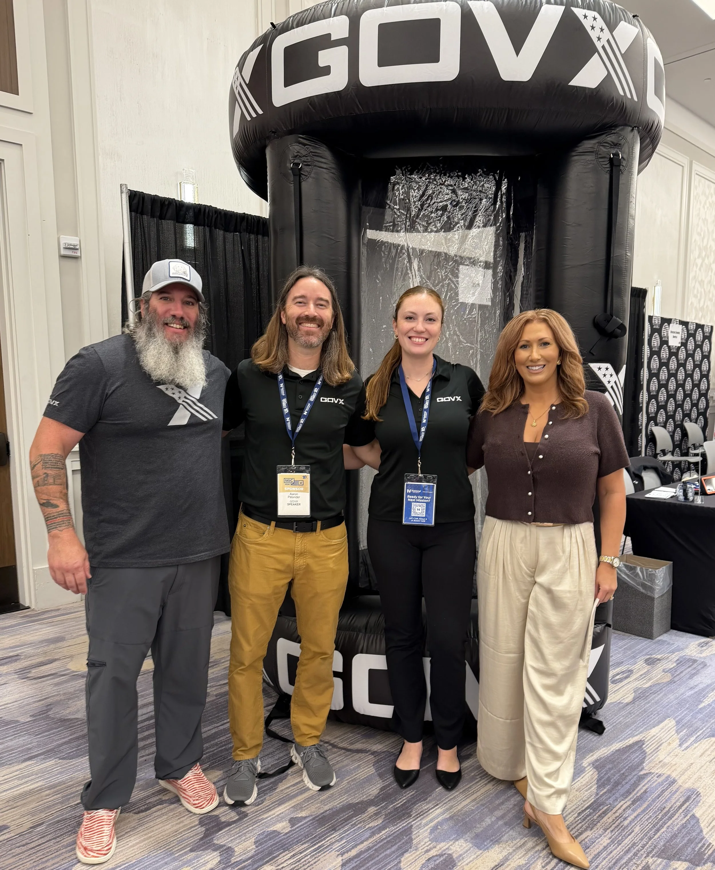 Herb and Corrie with our Partners from GOVX