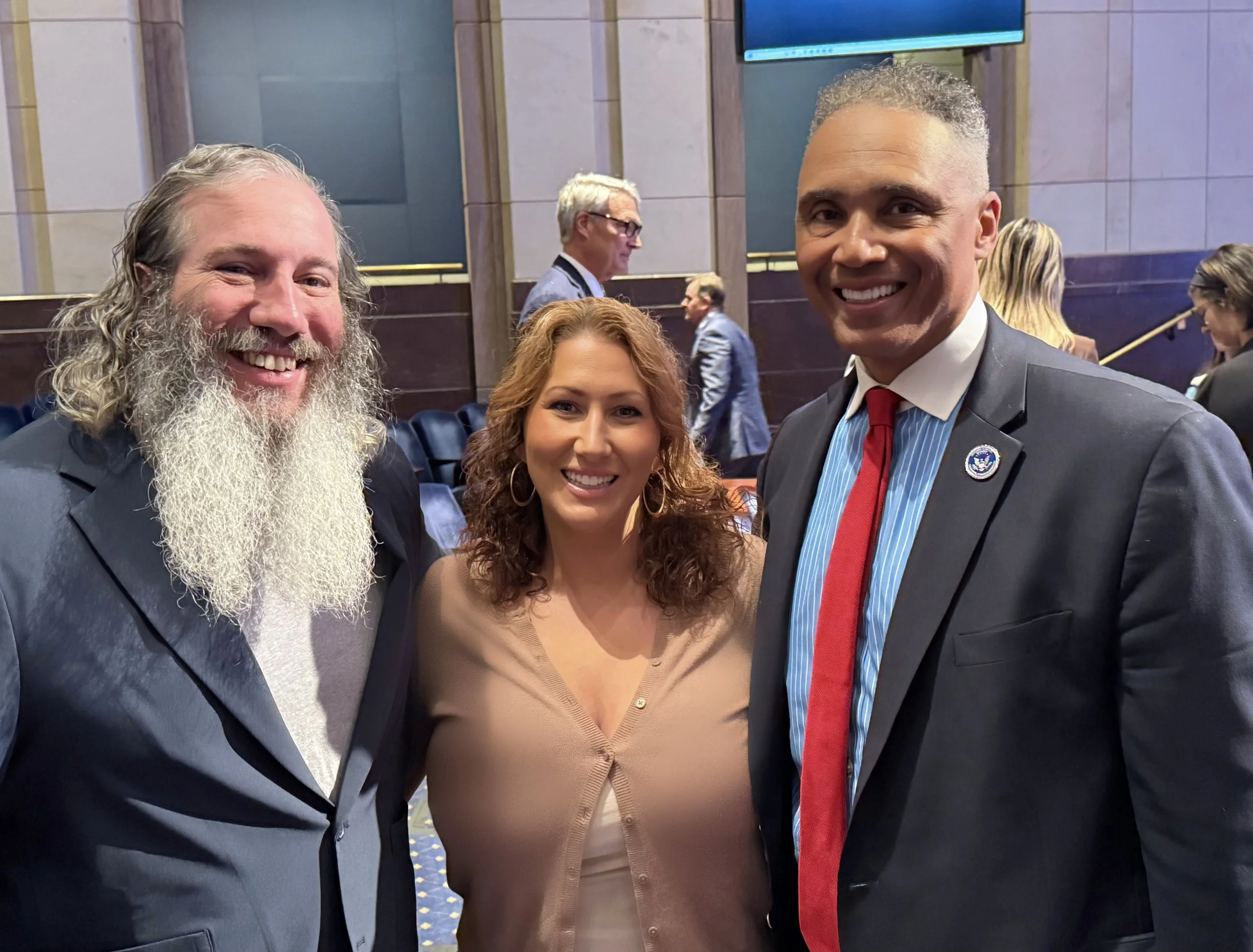 Herb and Corrie Thompson and Rob Wilkins at Stars and Stripes event at DC Capitol 