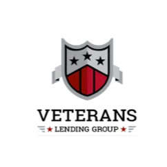 A logo featuring a shield with stars and stripes, with the text 'VETERANS LENDING GROUP' underneath.