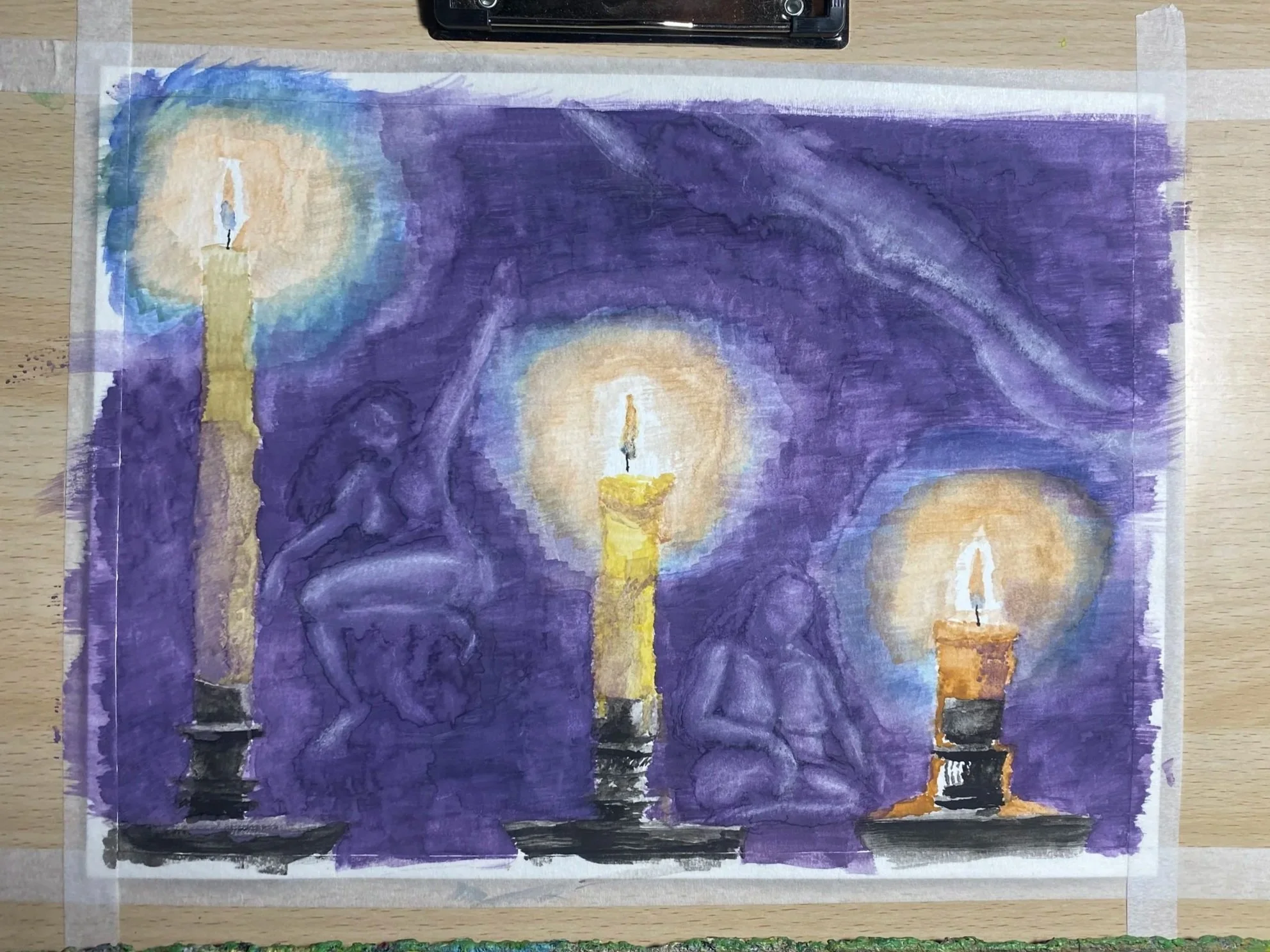 "Nachtlampje" - 2025 - Watercolor on Paper