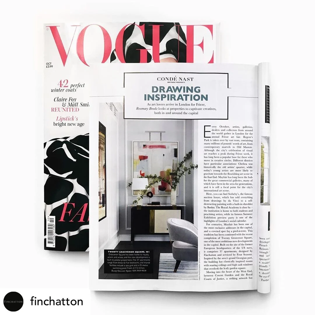 Painting featured in Vogue Oct issue 2019