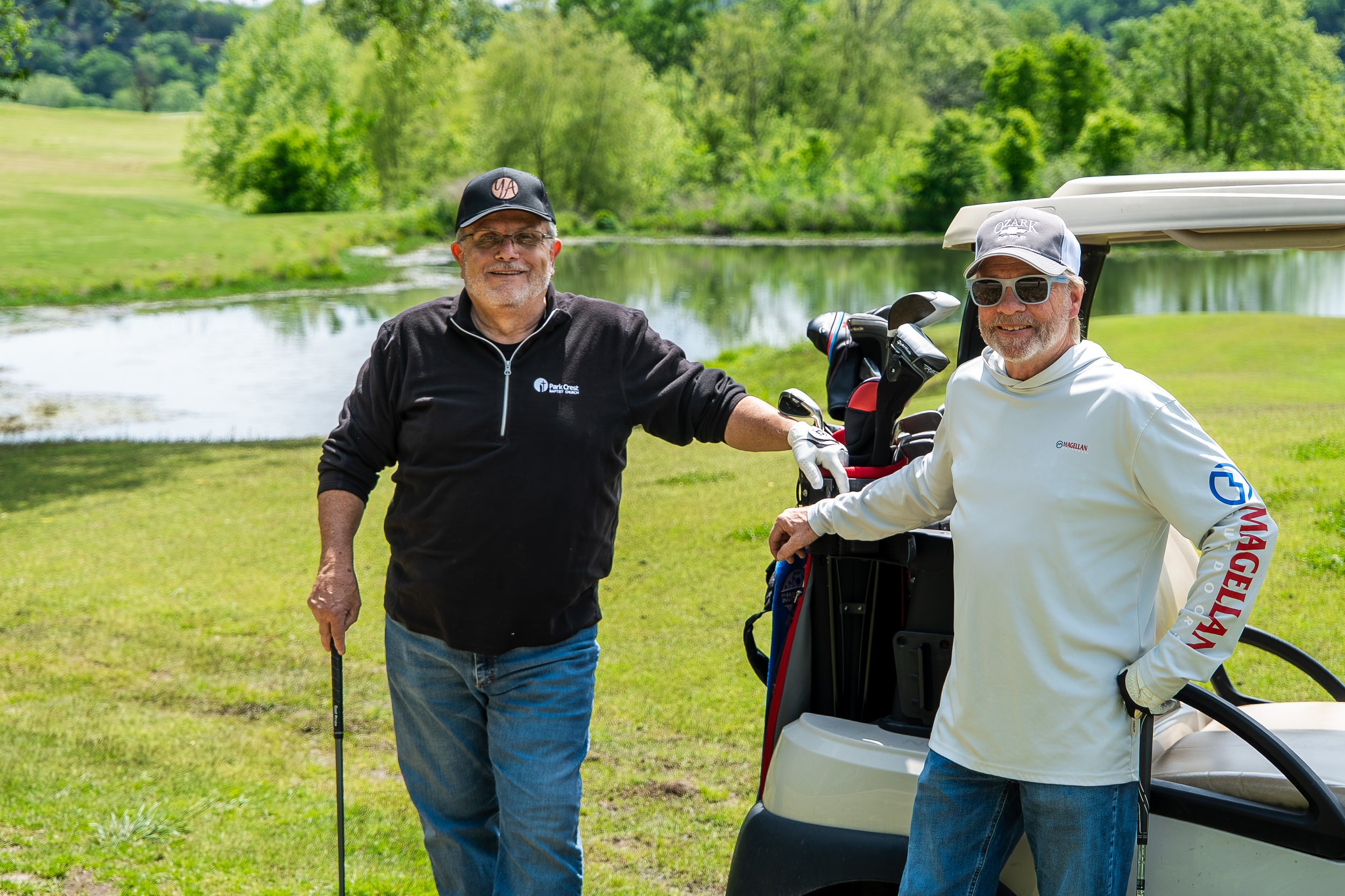 Two golfers enjoy the weekend | Crane
