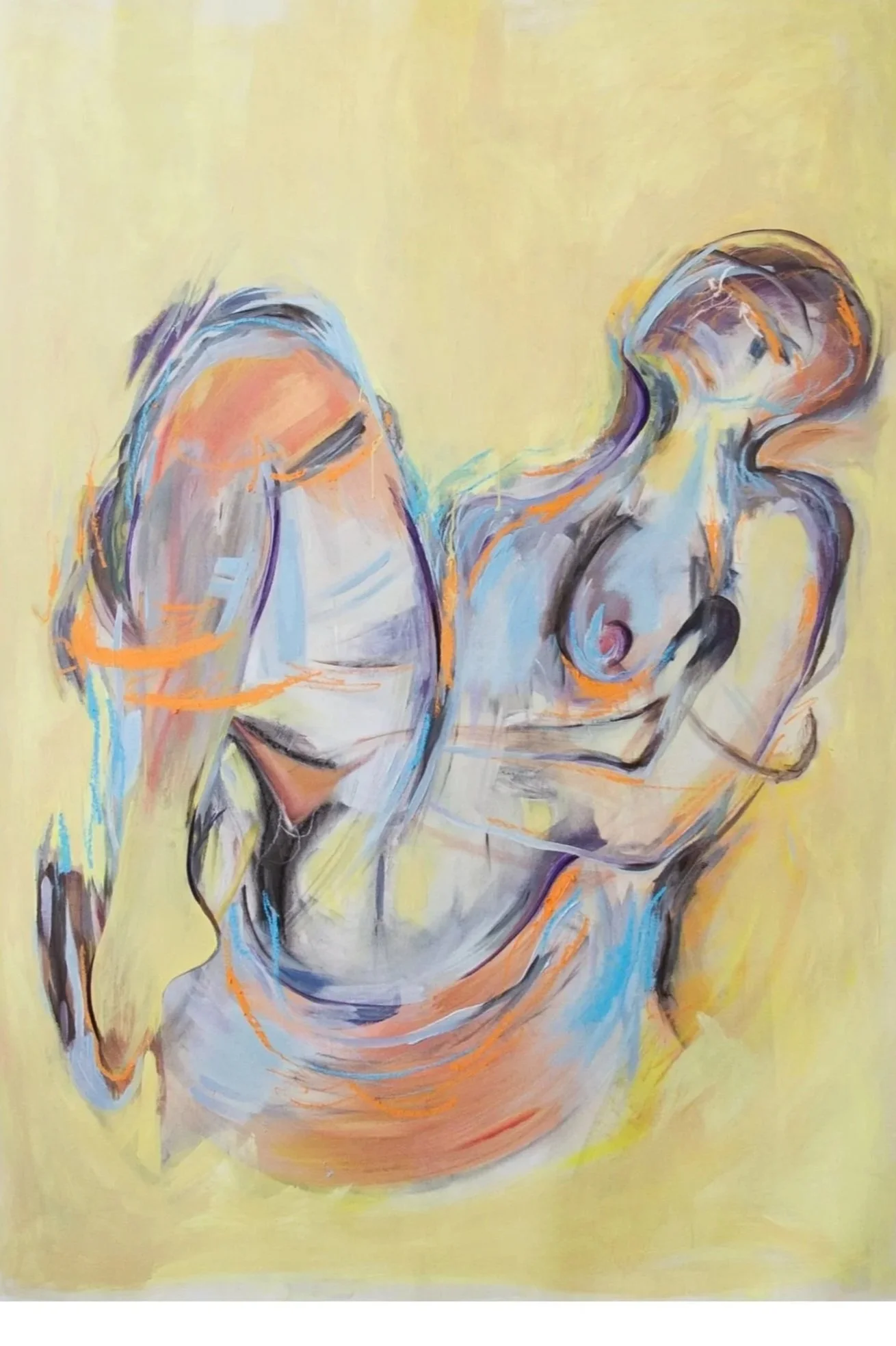 "Sweet Nothing." 165x125 cm. Oil & oil stick on canvas. 2026. 