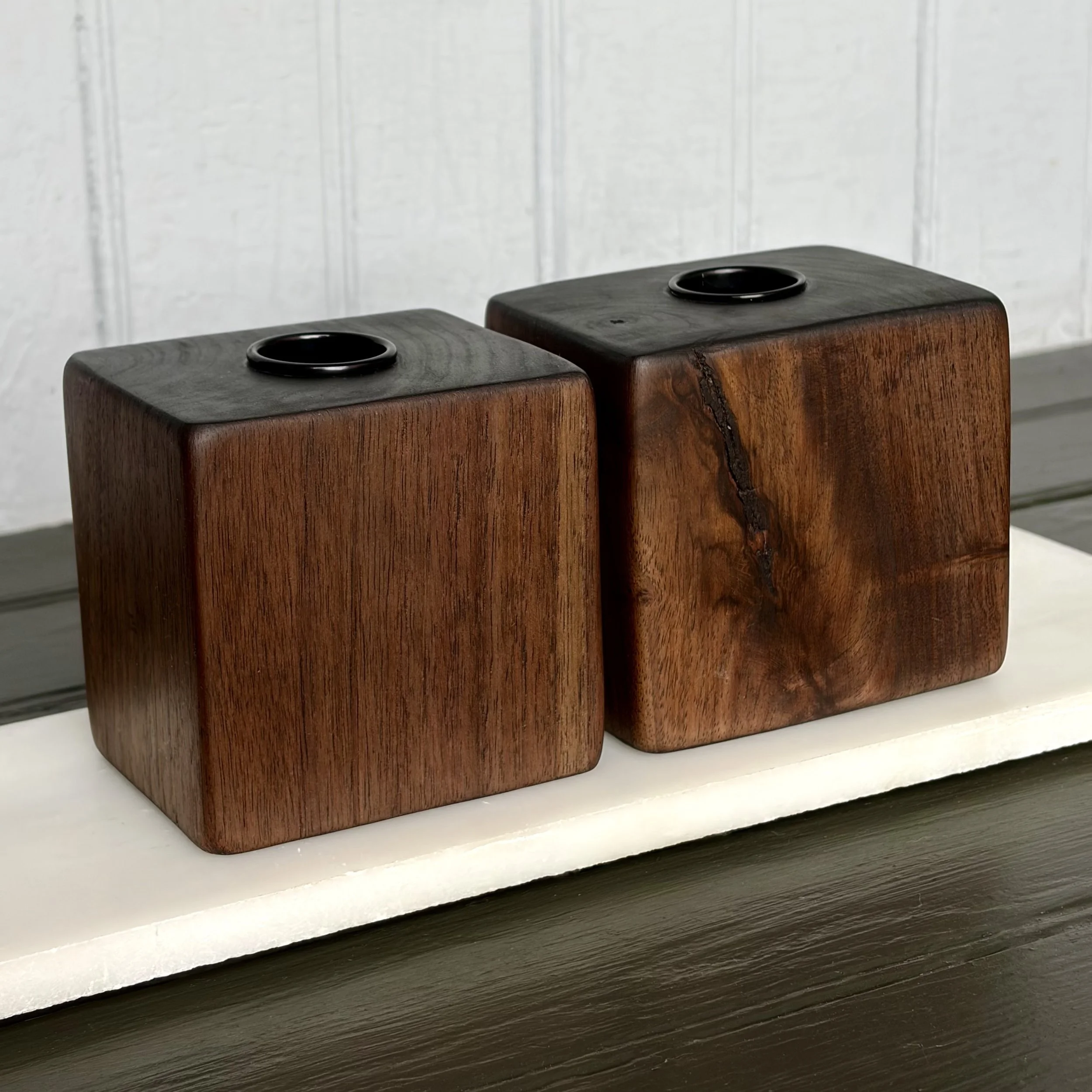 rectangle block candle holders