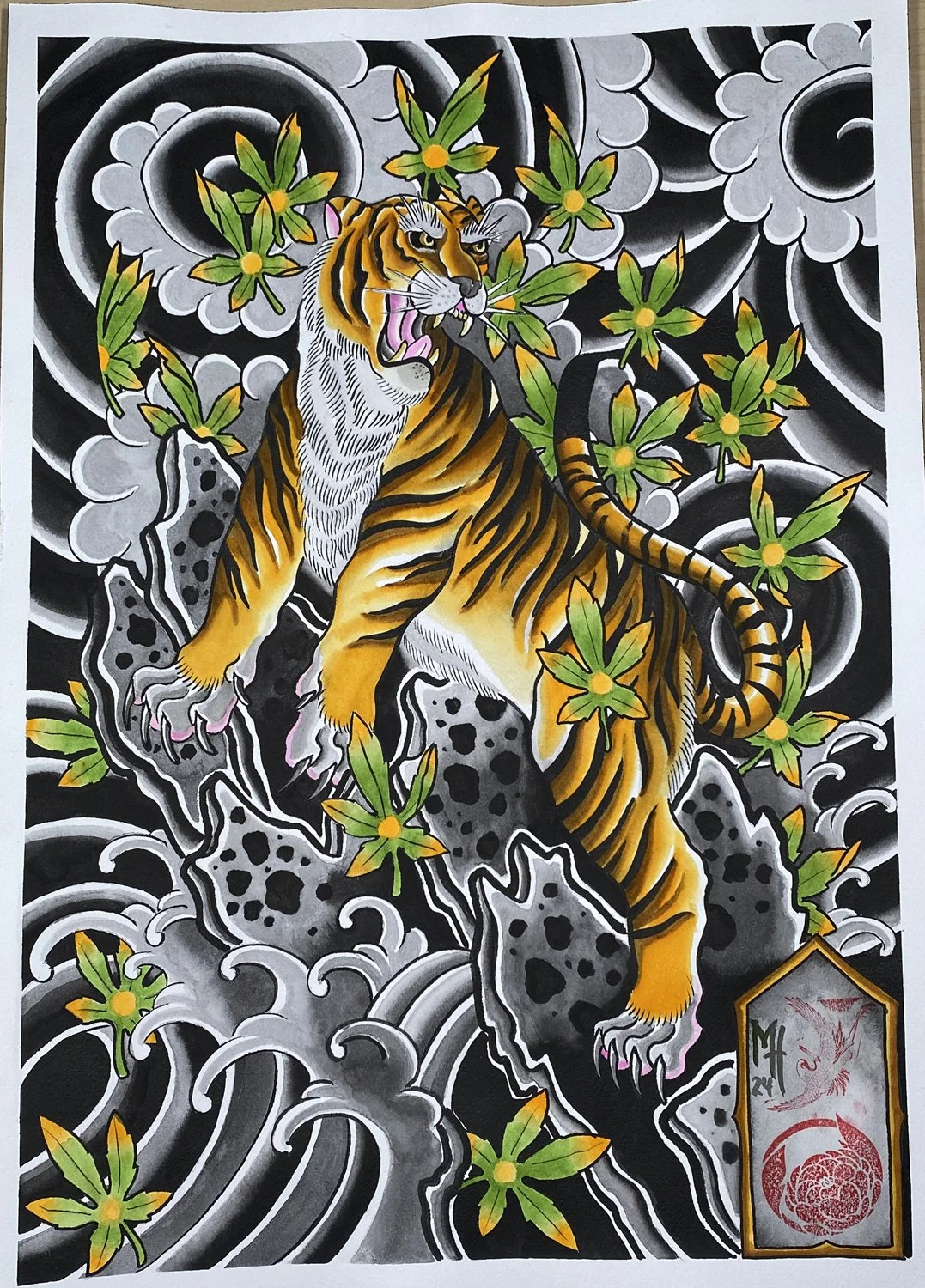Japanese Tiger Design
