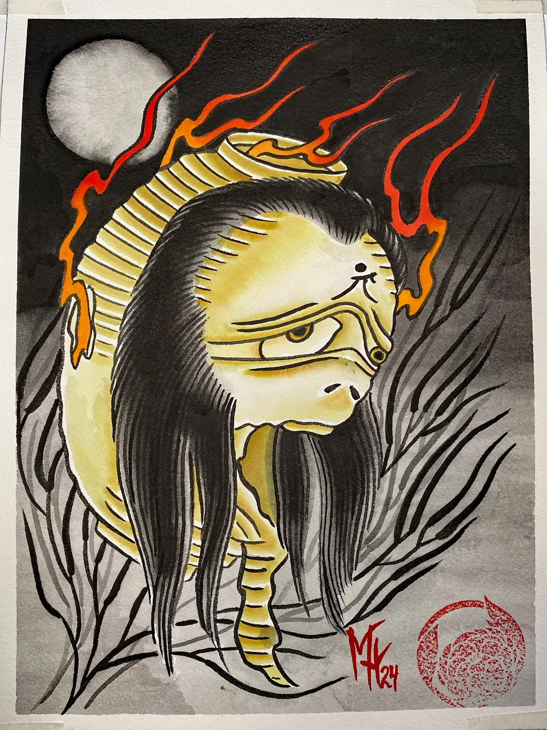 Chochin-obake meaning and painting