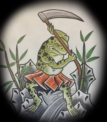 Kaeru Japanese Frog Tattoo